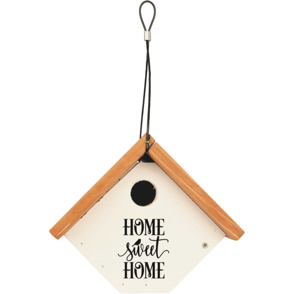 Wild Wings 7-1/4 In. W. x 8-1/4 In. H. x 7-1/4 In. D. White Cedar Farm House Style Wren House - LD SALE