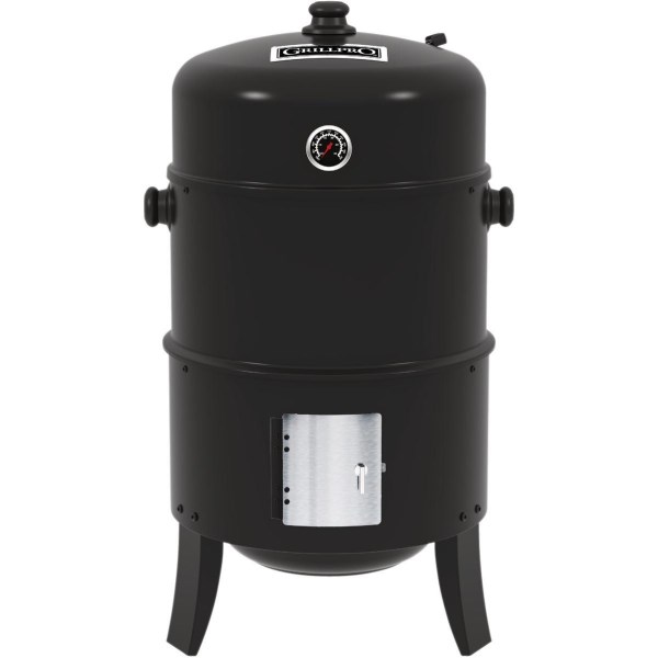 GrillPro 16 In. 400 Sq. In. Upright Traditional Water Charcoal/Pellet Smoker - LD SALE