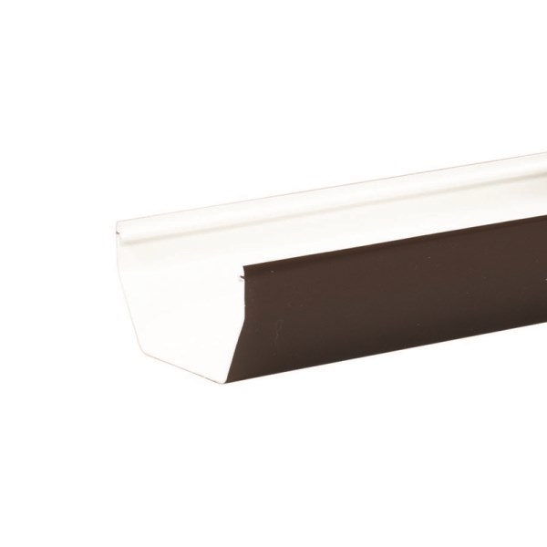 Amerimax 5 In. Contemporary Brown Vinyl Gutter 10 Ft. - LD SALE