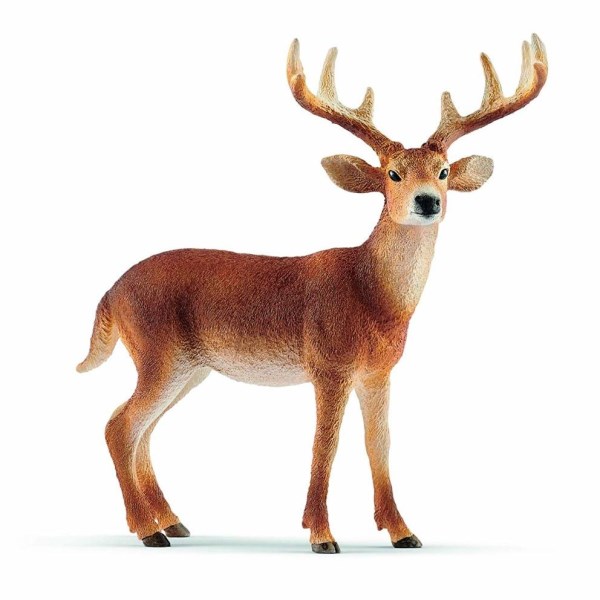 Schleich Hand – Painted Figure – White – Tailed Buck - LD SALE
