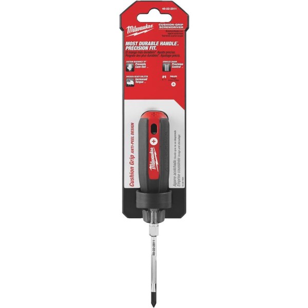 Milwaukee #1 x 3 In. Cushion Grip Phillips Screwdriver - LD SALE