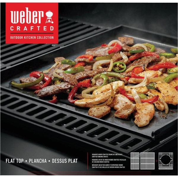 Weber 15.8 In. W. x 16 In. L. Carbon Steel Flat Top Grill Griddle - LD SALE
