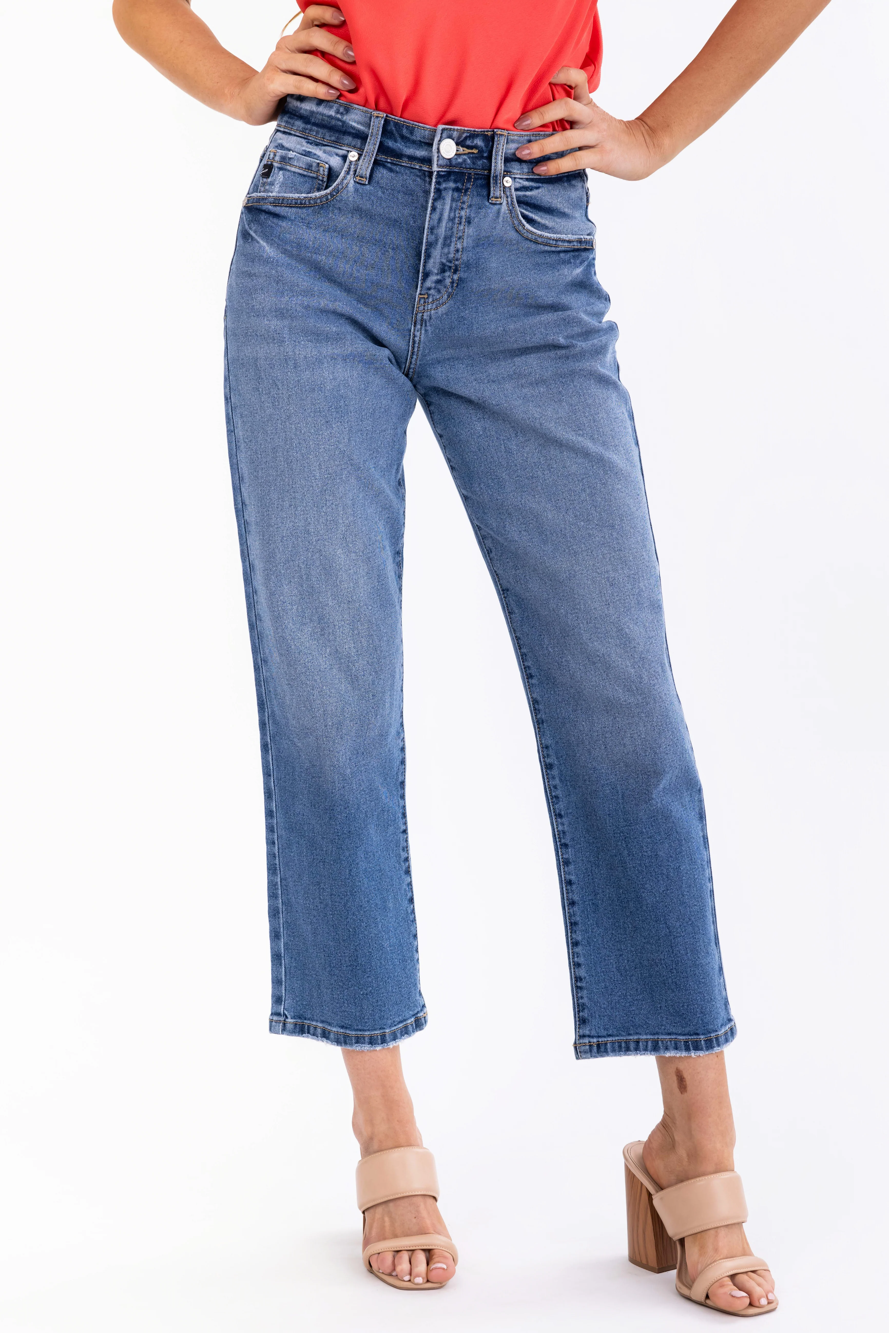 KanCan Comfort Stretch High Rise Straight Jeans - LD SALE