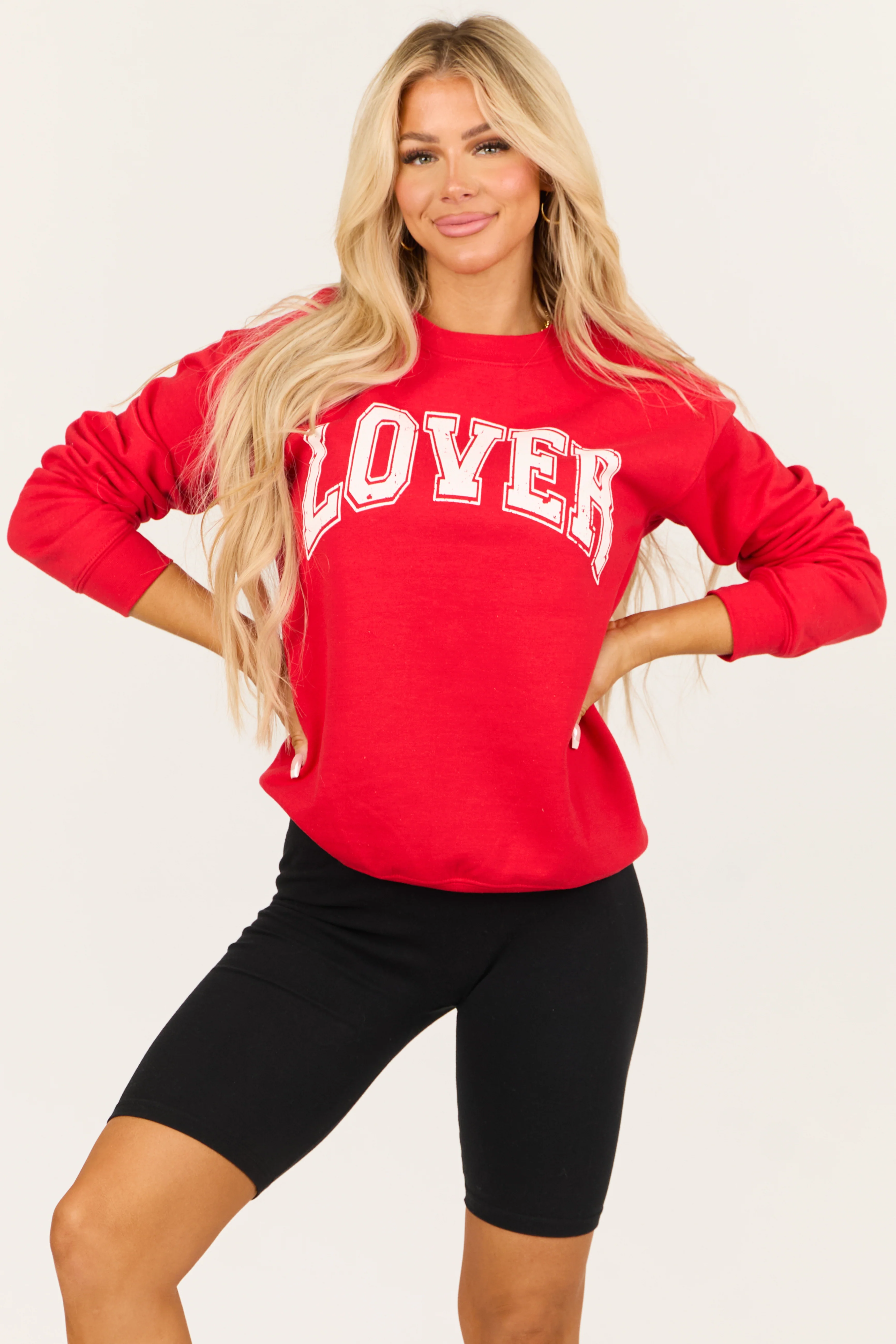 Lipstick 'Lover' Graphic Long Sleeve Sweatshirt - LD SALE