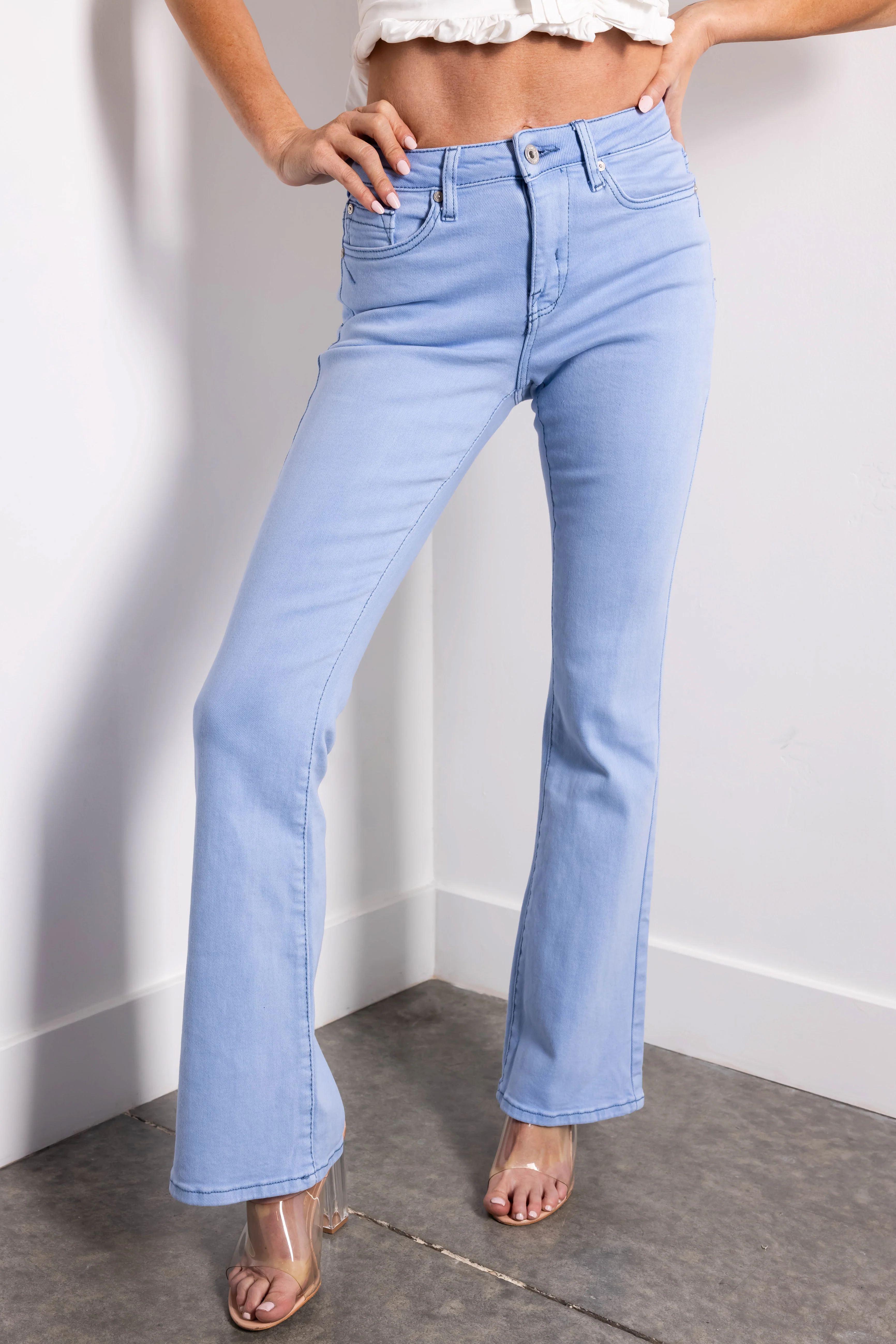 Special A Sky Blue Slim Bootcut Jeans - LD SALE