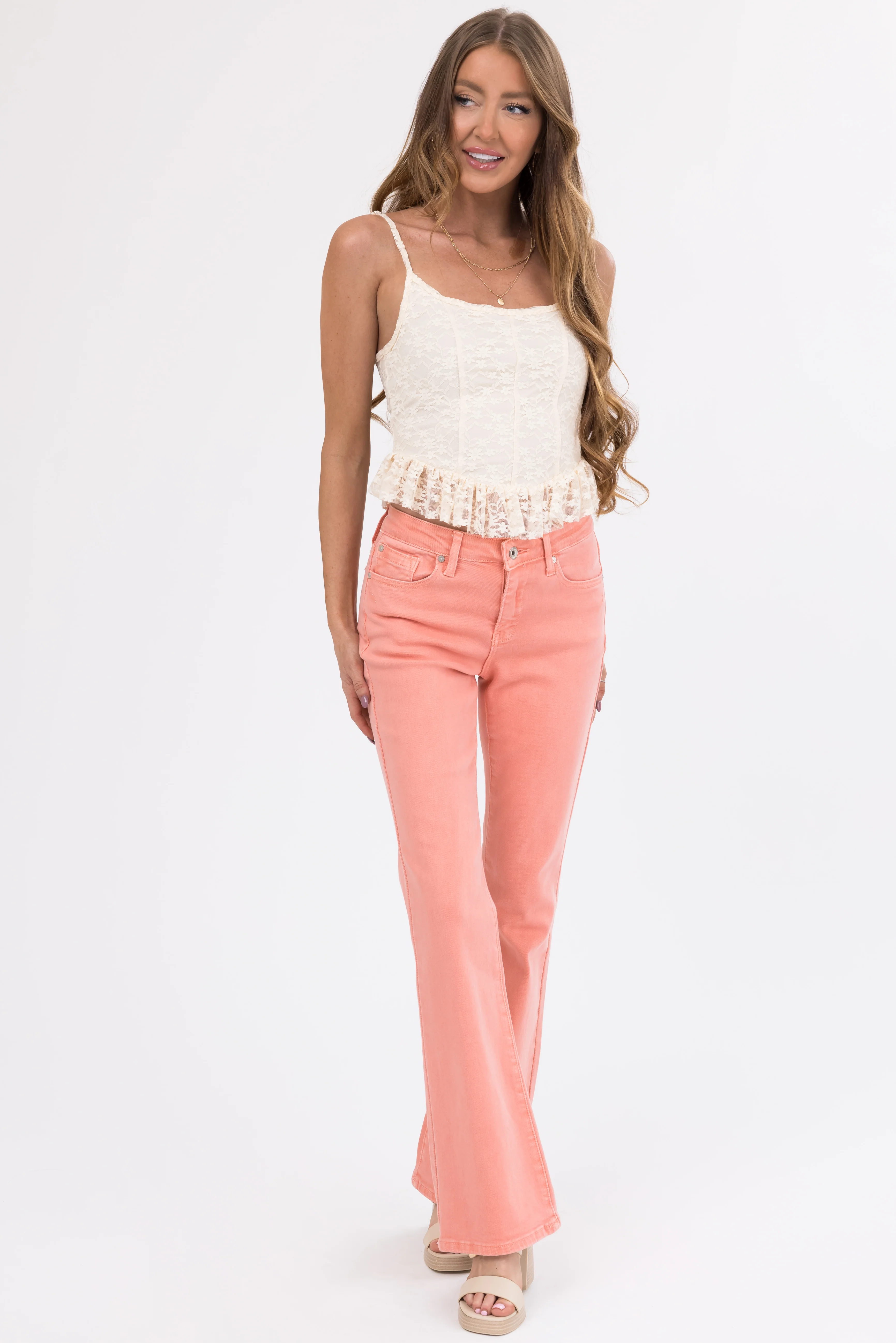 Special A Salmon Slim Bootcut Jeans - LD SALE