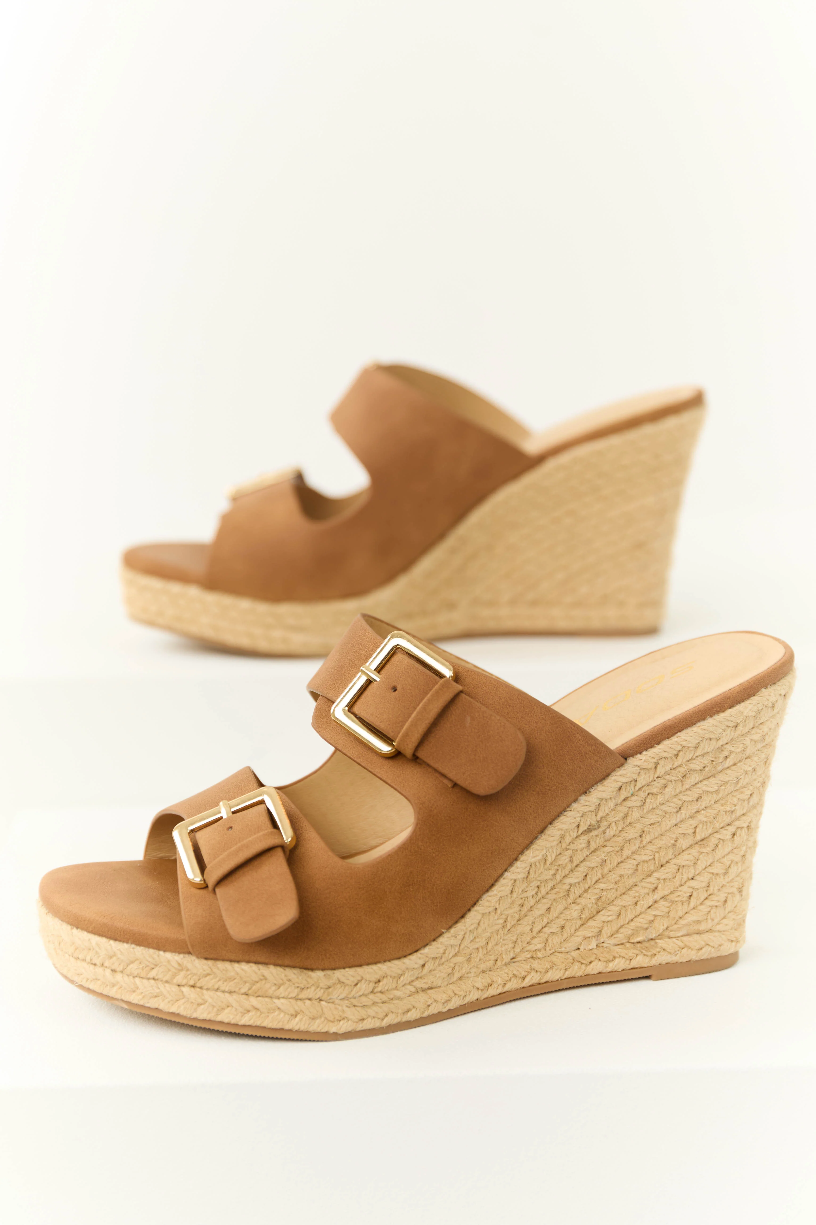 Spice Double Strap Espadrille Wedges - LD SALE