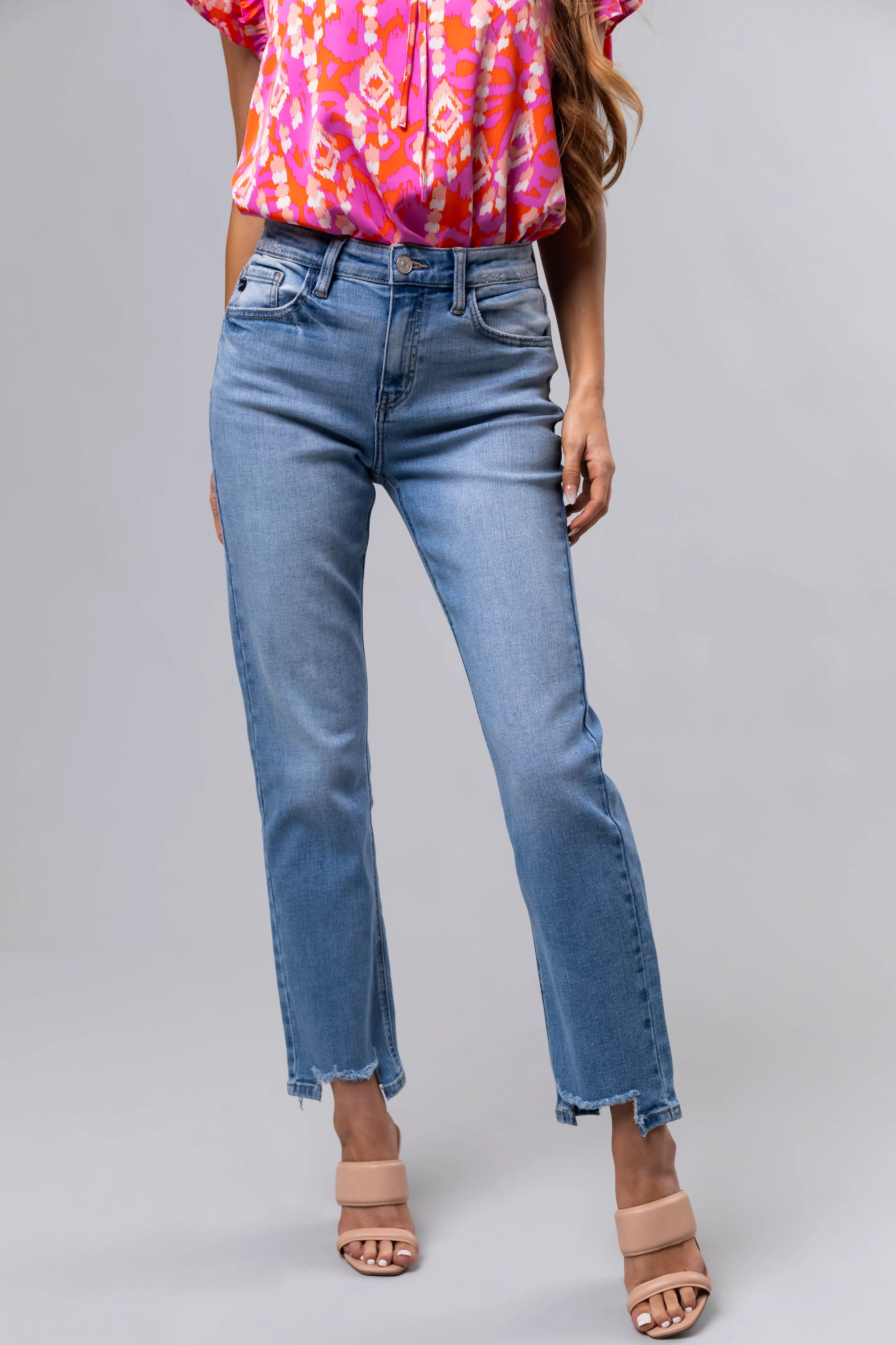 KanCan High Rise Straight Leg Jeans - LD SALE