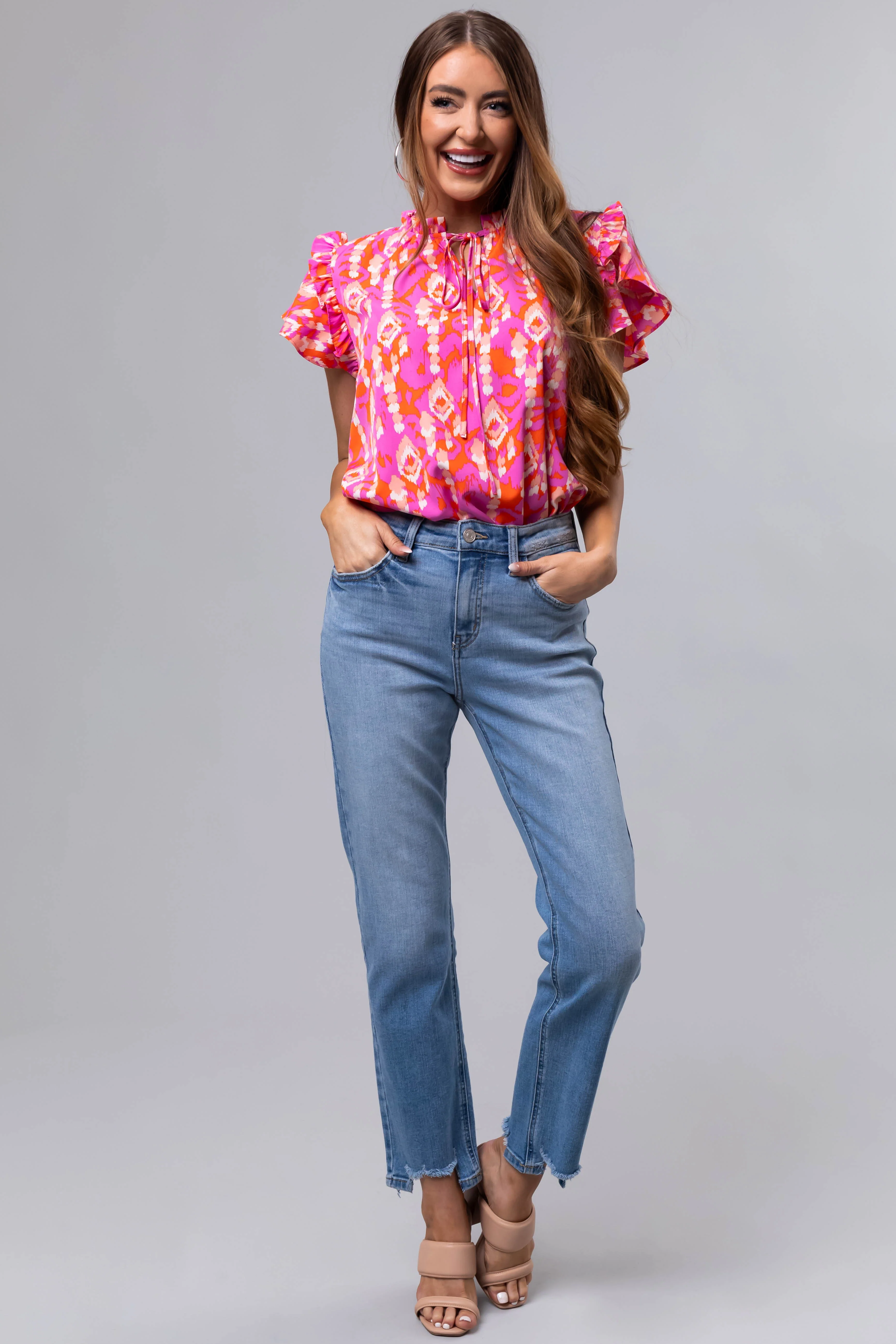 KanCan High Rise Straight Leg Jeans - LD SALE