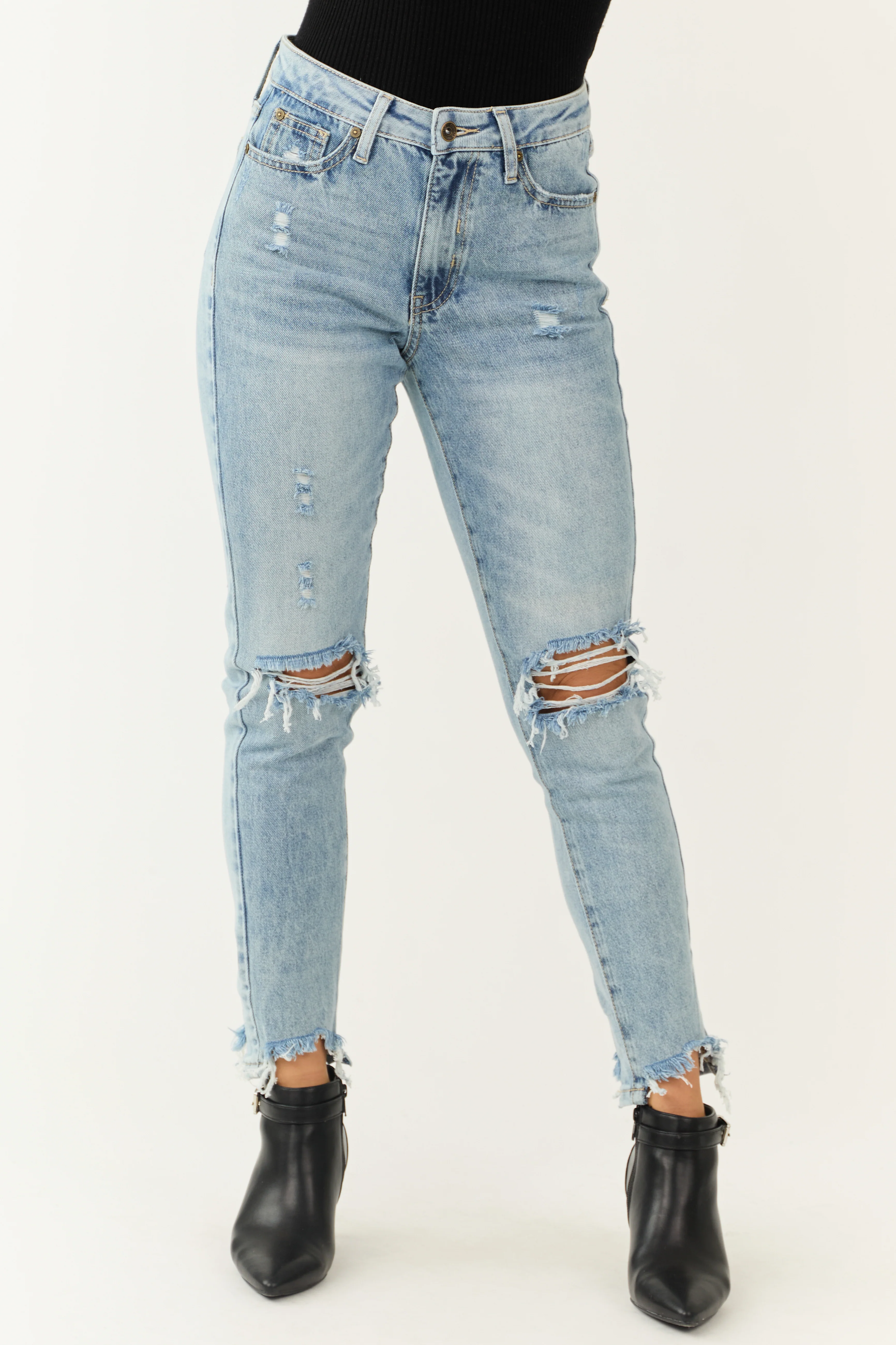 Special A Light Wash Straight Leg Jeans - LD SALE