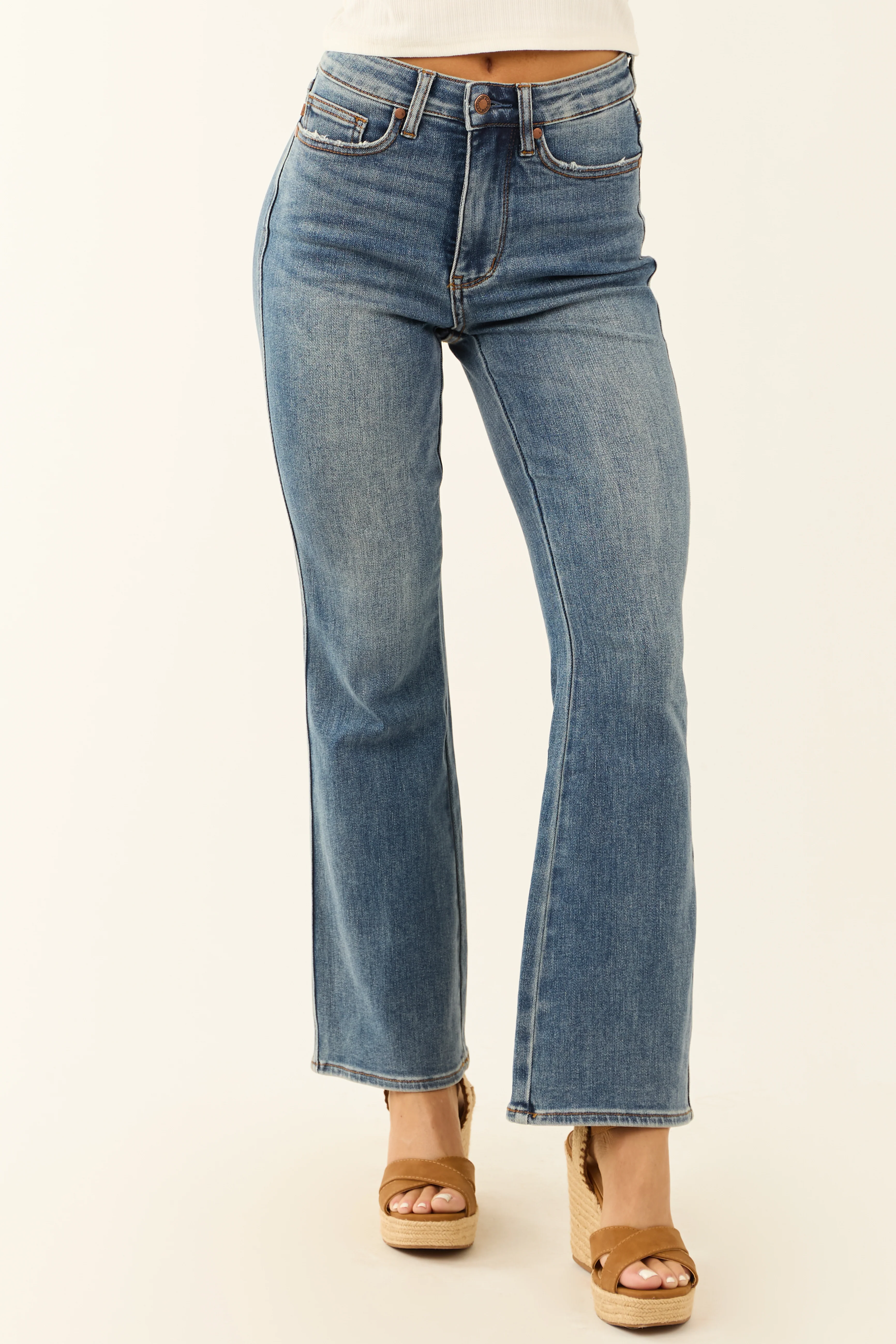 Judy Blue Medium Wash Bootcut Stretchy Jeans - LD SALE
