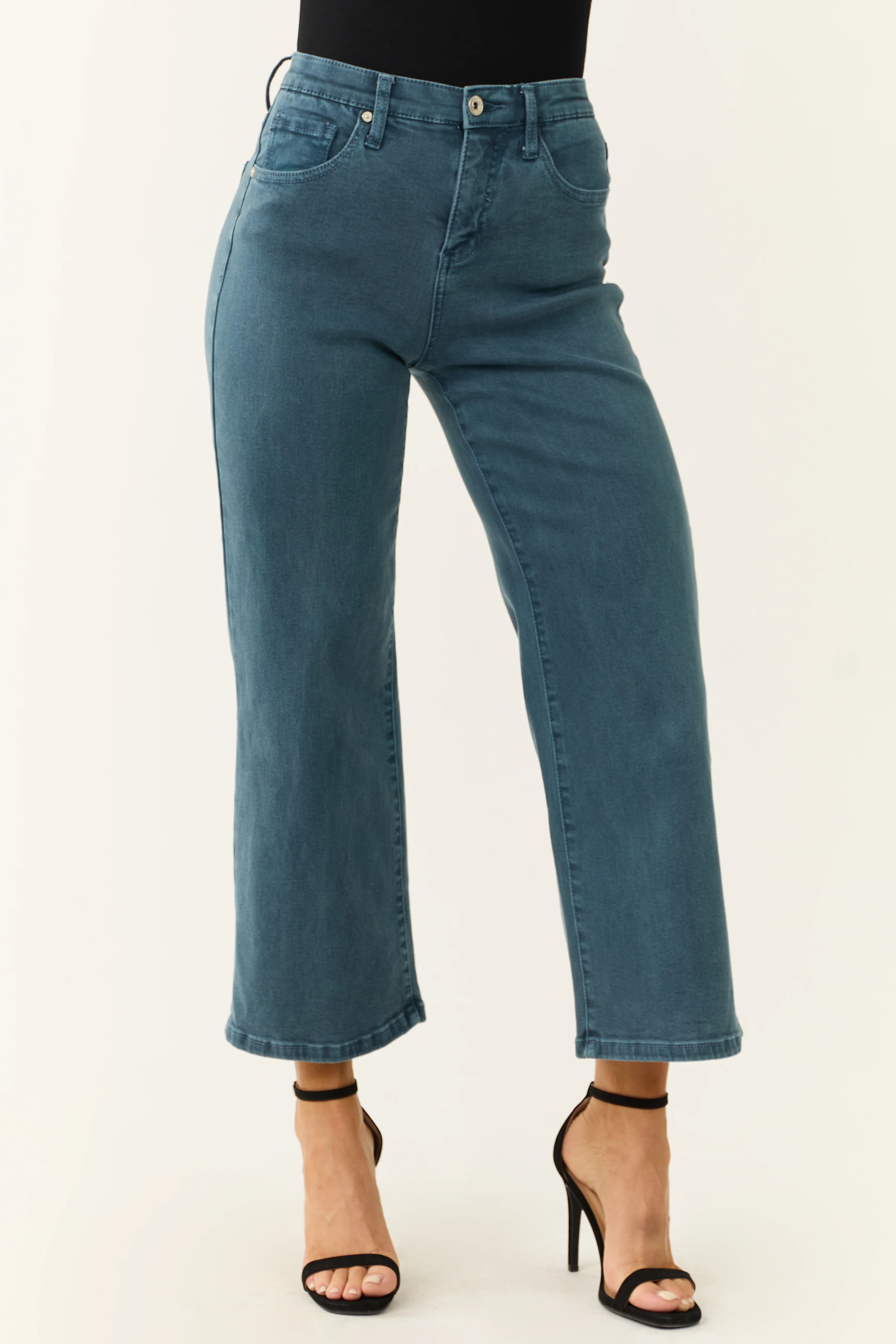 Special A Ocean Tummy Control Wide Leg Jeans - LD SALE