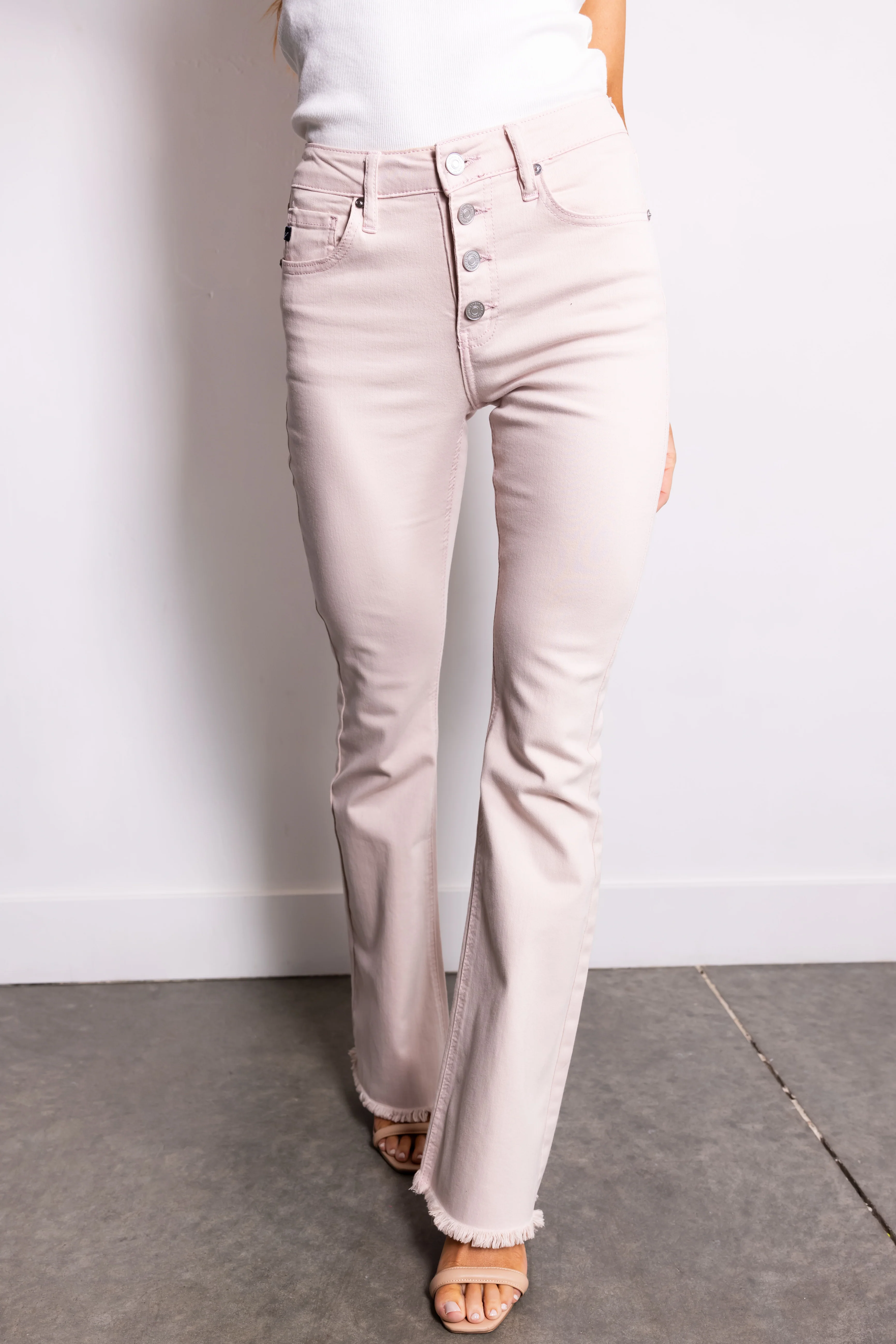 KanCan Tea Rose High Rise Flare Jeans - LD SALE
