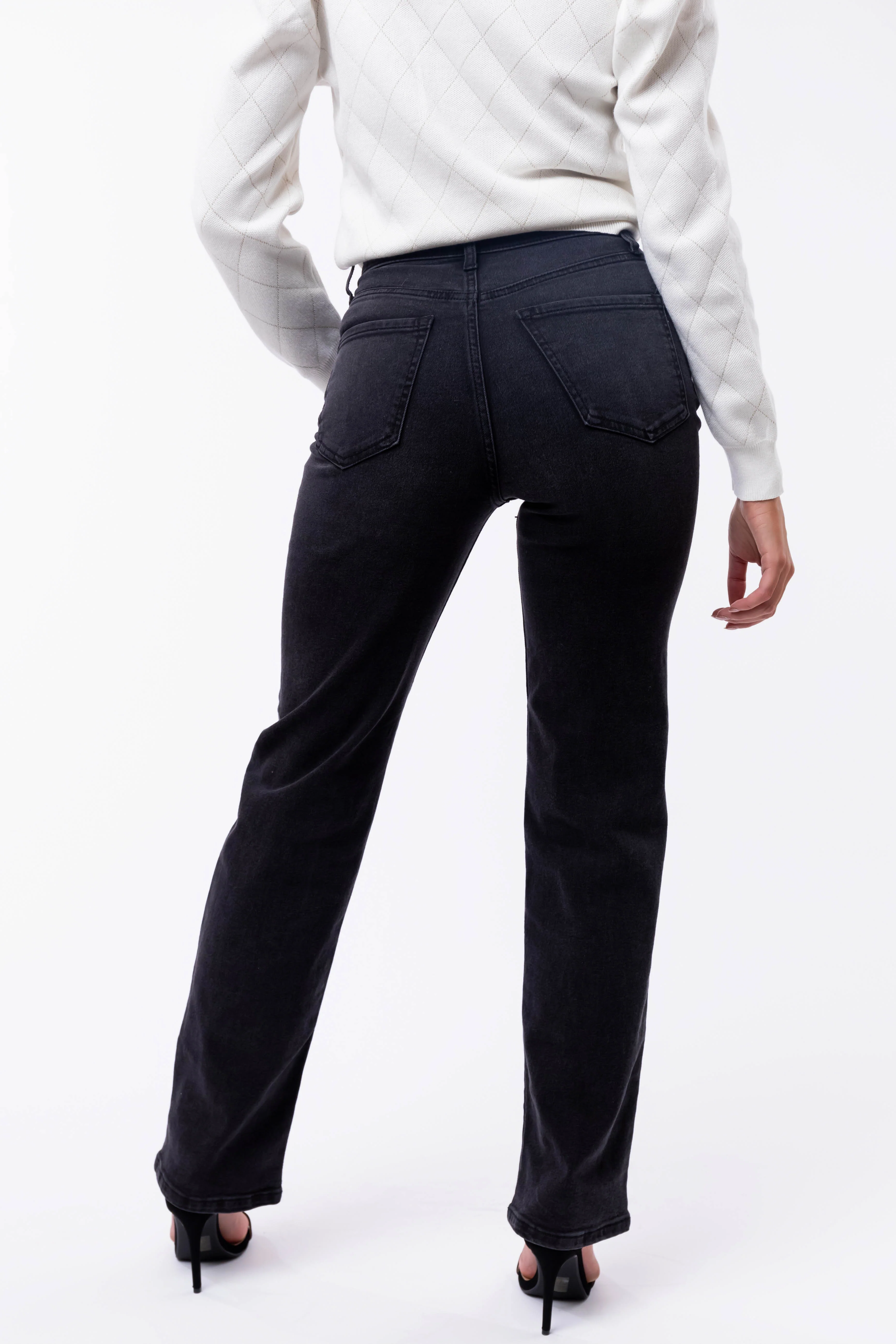Cello Faded Black High Rise Dad Jeans - LD SALE