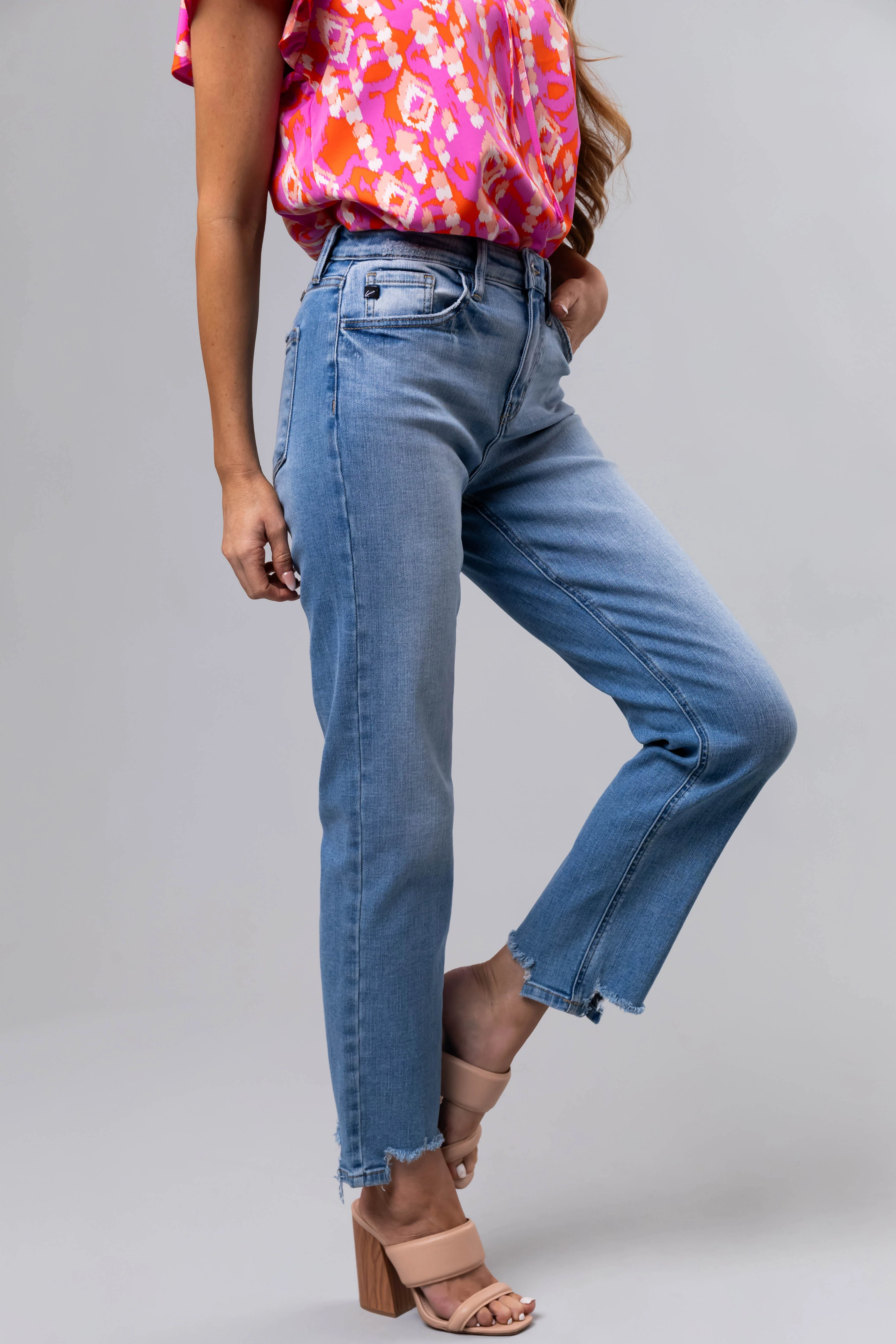 KanCan High Rise Straight Leg Jeans - LD SALE