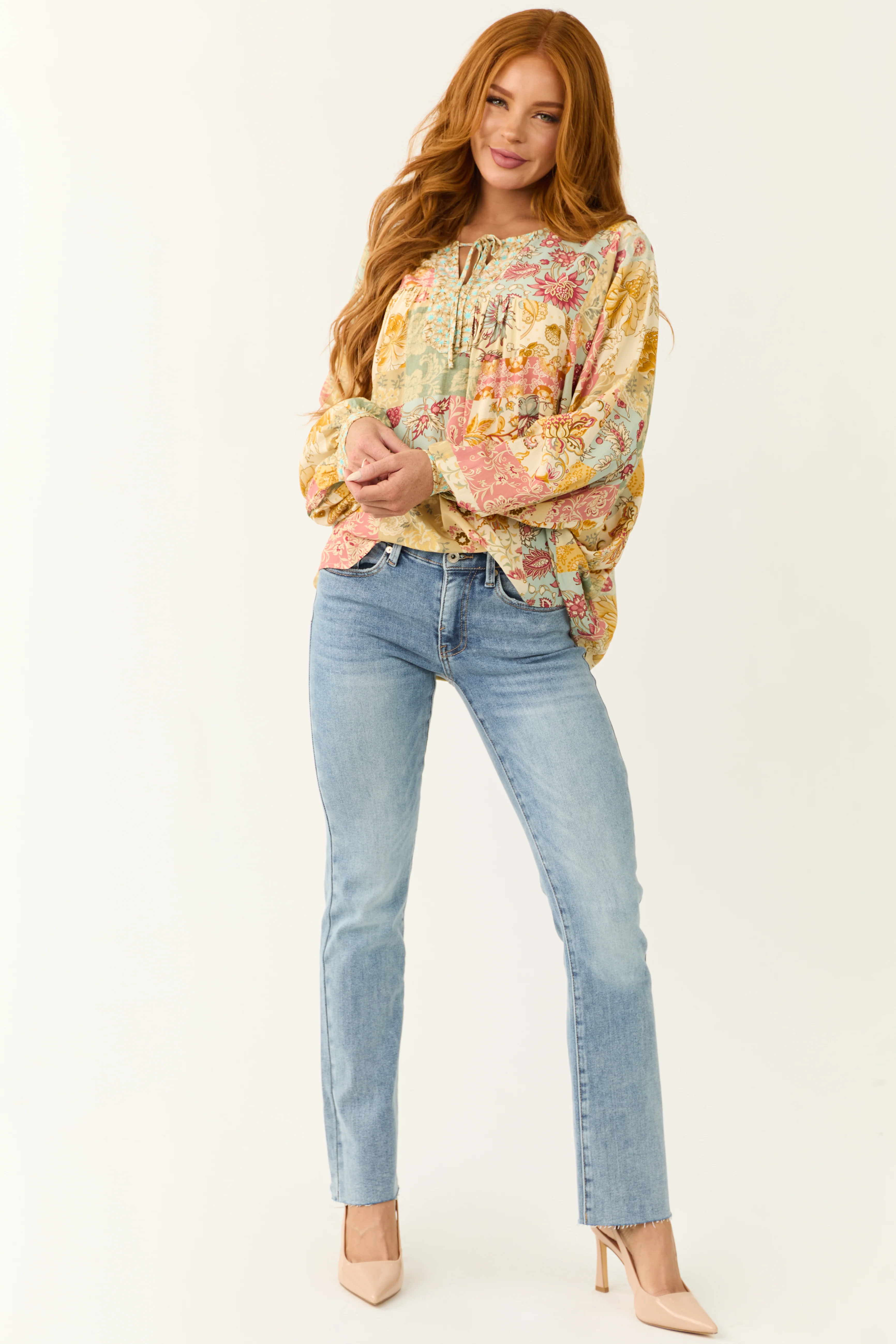 Special A Light Wash Tummy Control Straight Jeans - LD SALE