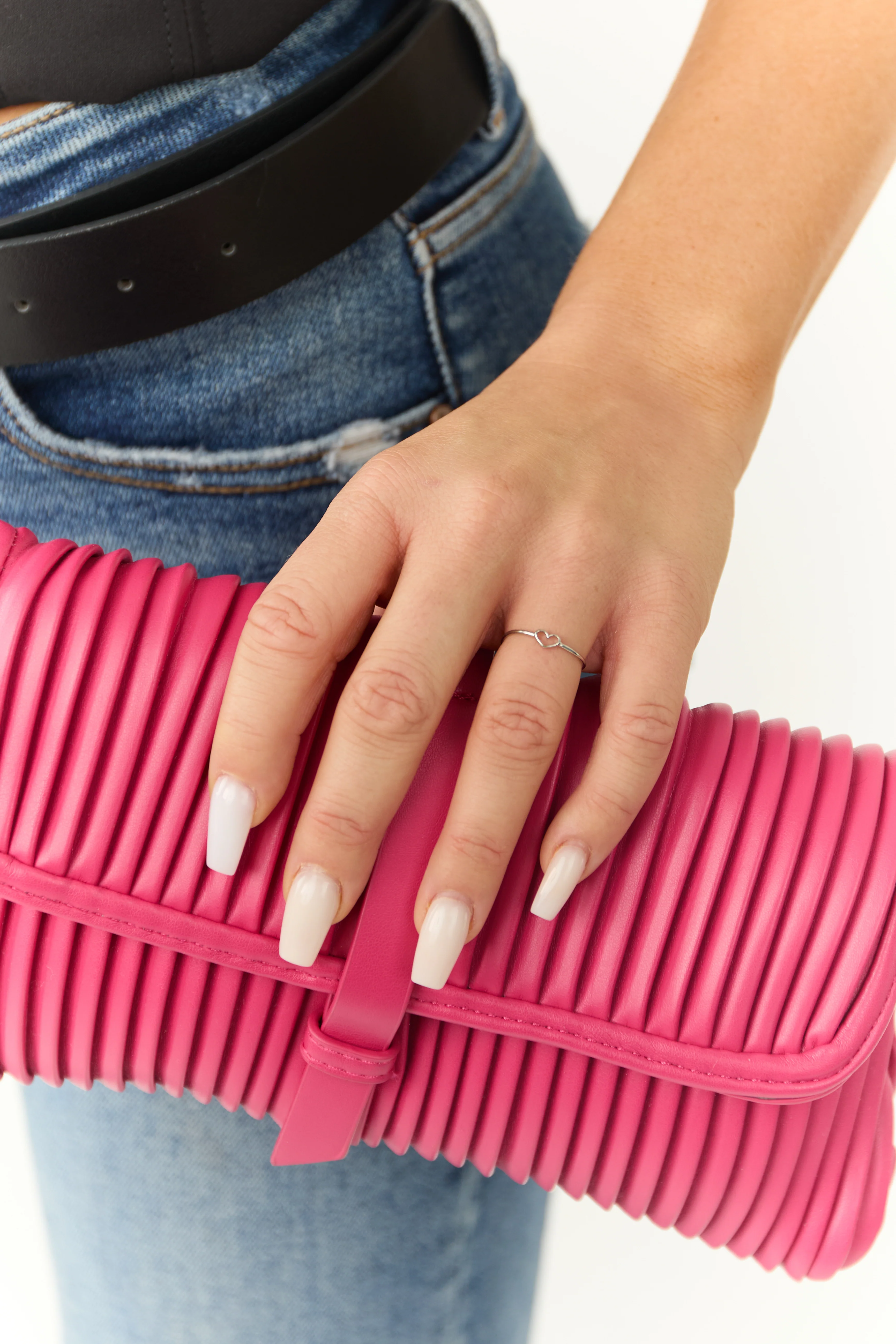 Silver Dainty Open Heart Ring - LD SALE