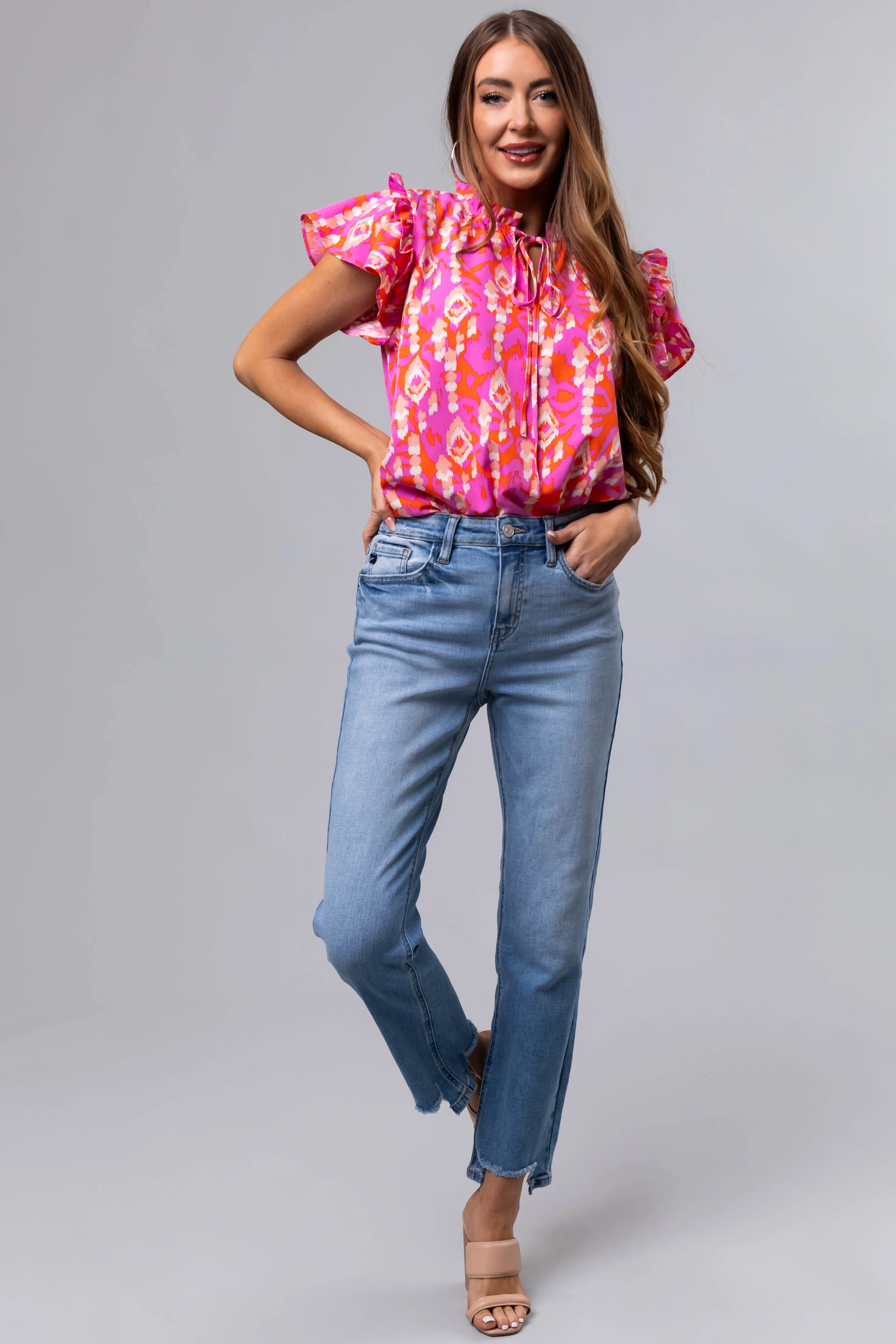 KanCan High Rise Straight Leg Jeans - LD SALE