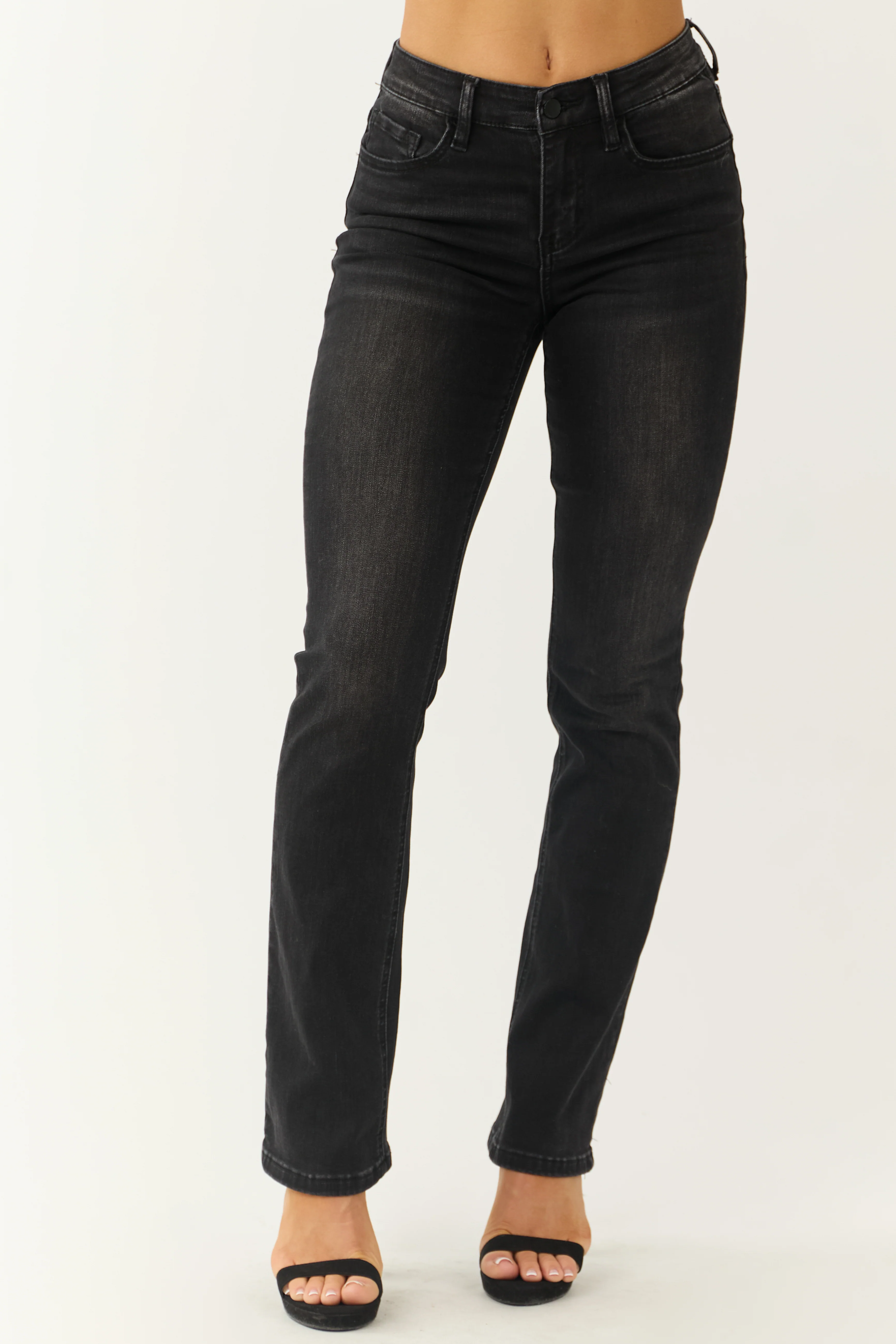 Flying Monkey Black Washed High Rise Jeans - LD SALE