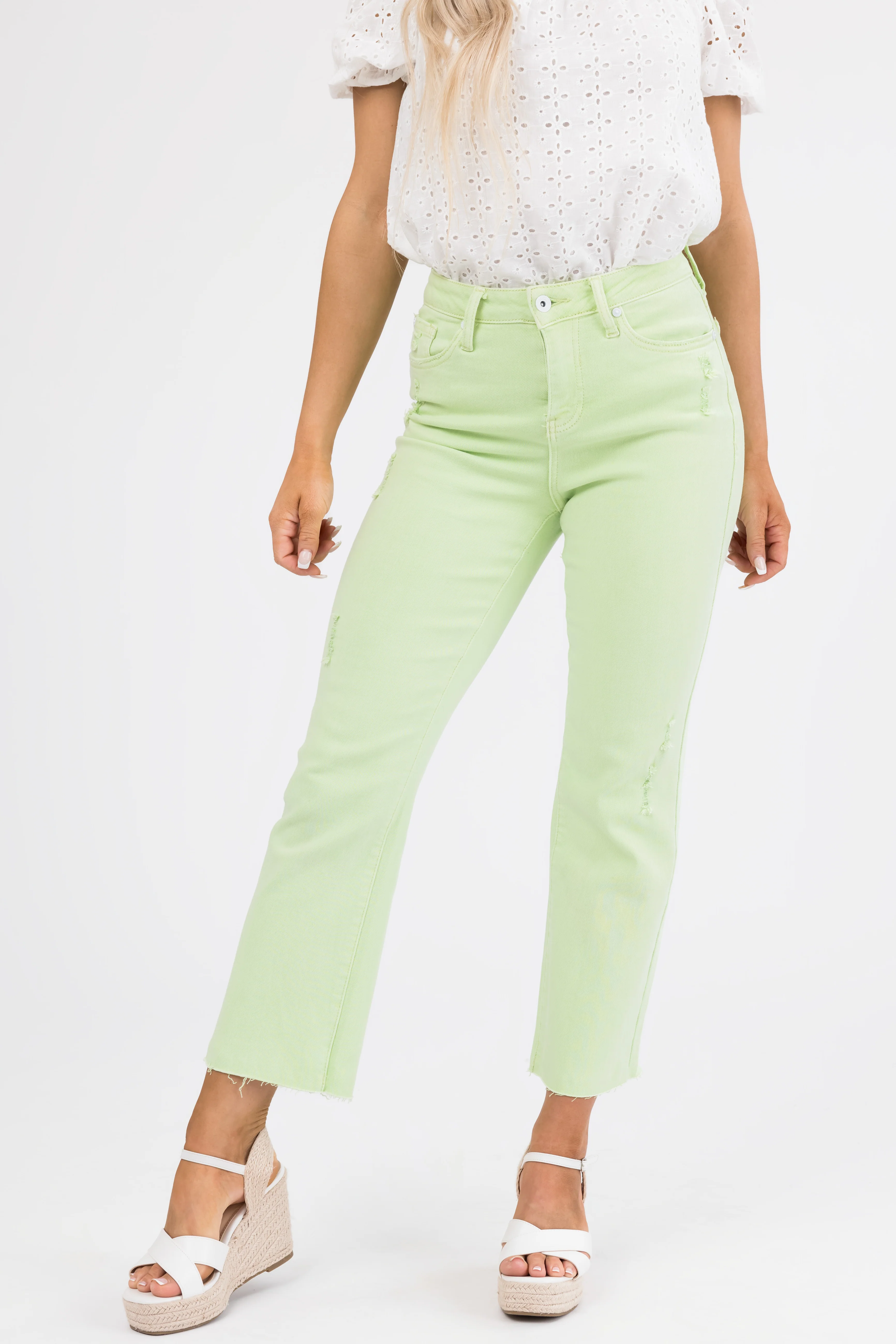 Special A Mint High Rise Straight Leg Jeans - LD SALE
