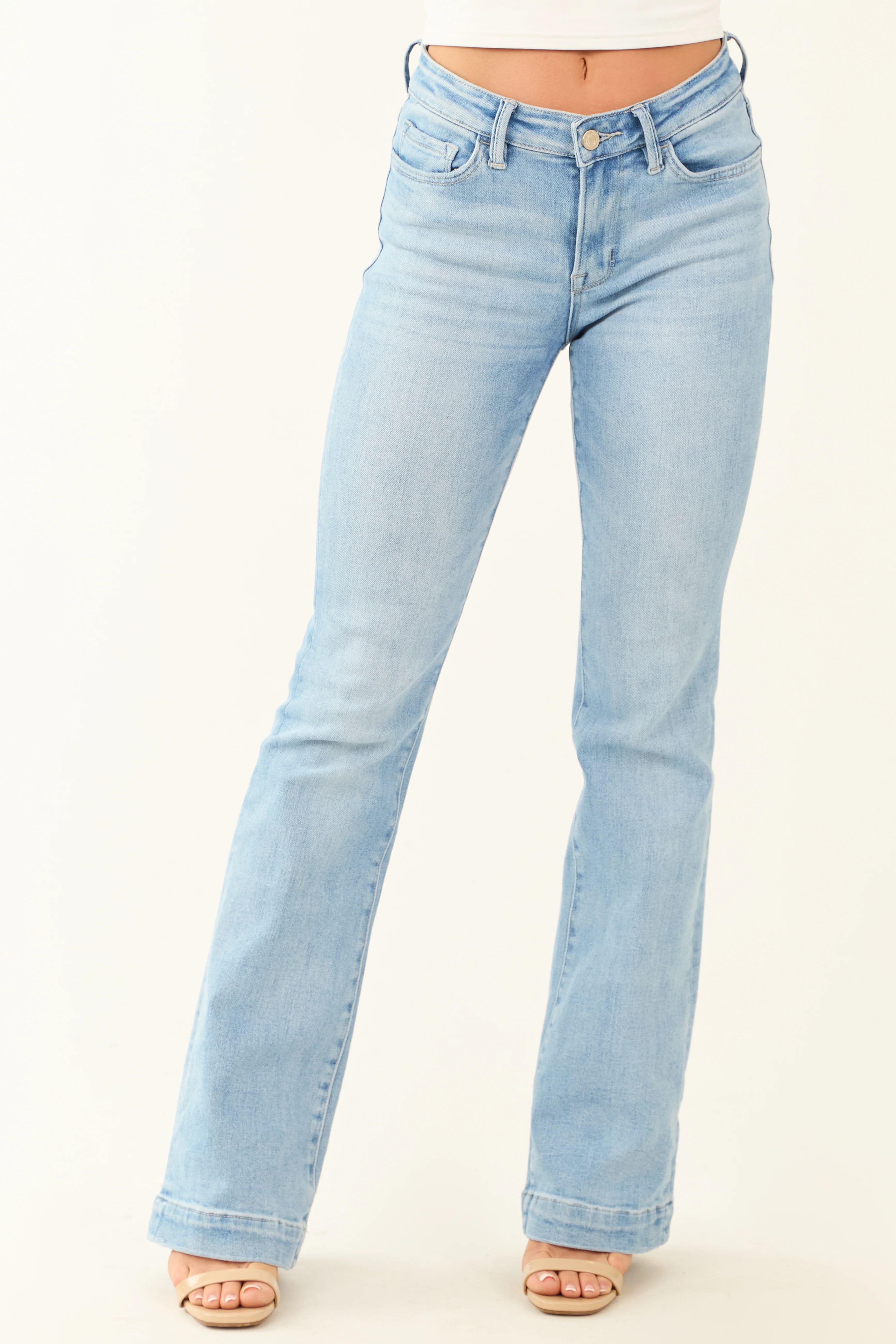 Vervet Light Wash Bootcut Mid Rise Jeans - LD SALE