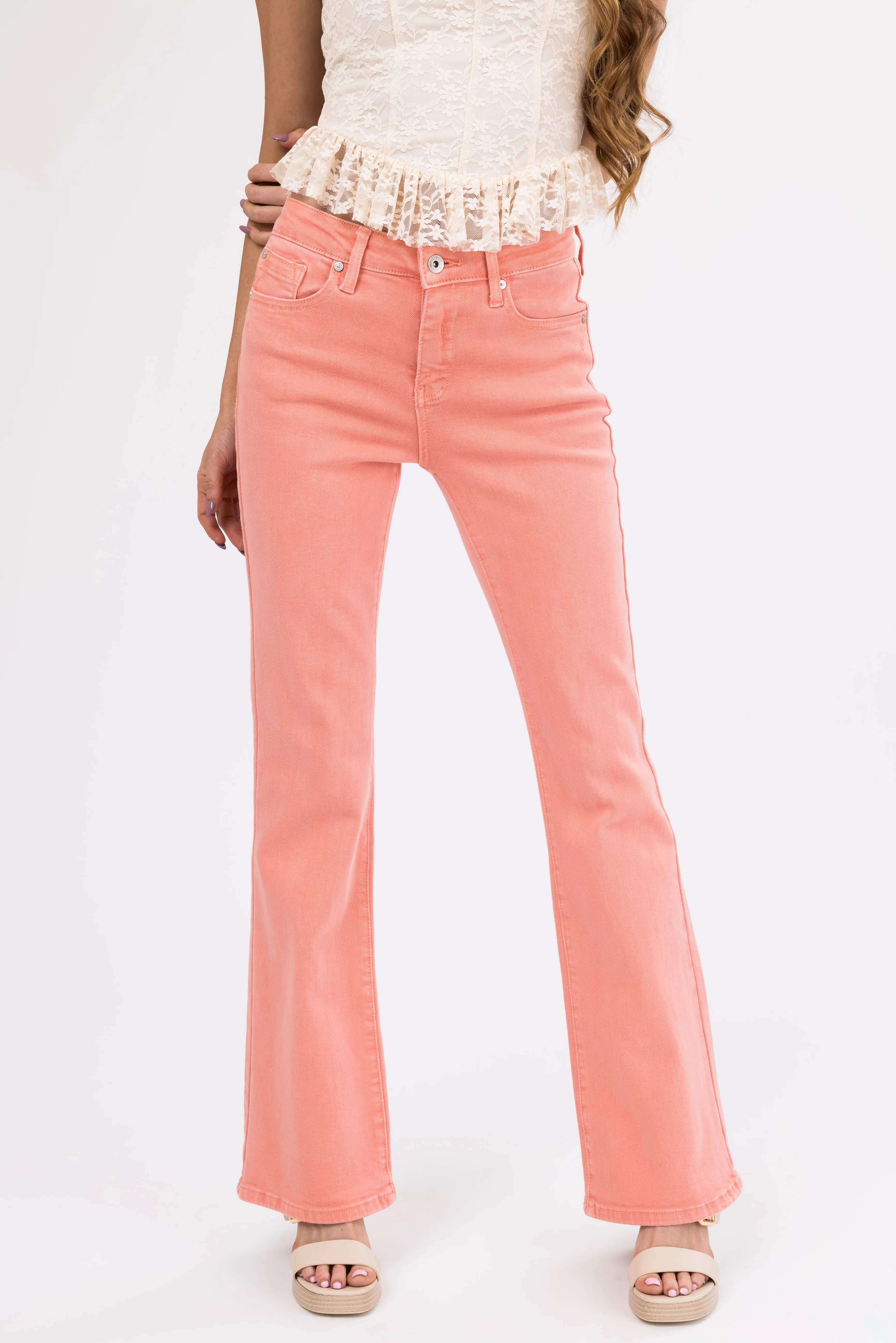 Special A Salmon Slim Bootcut Jeans - LD SALE