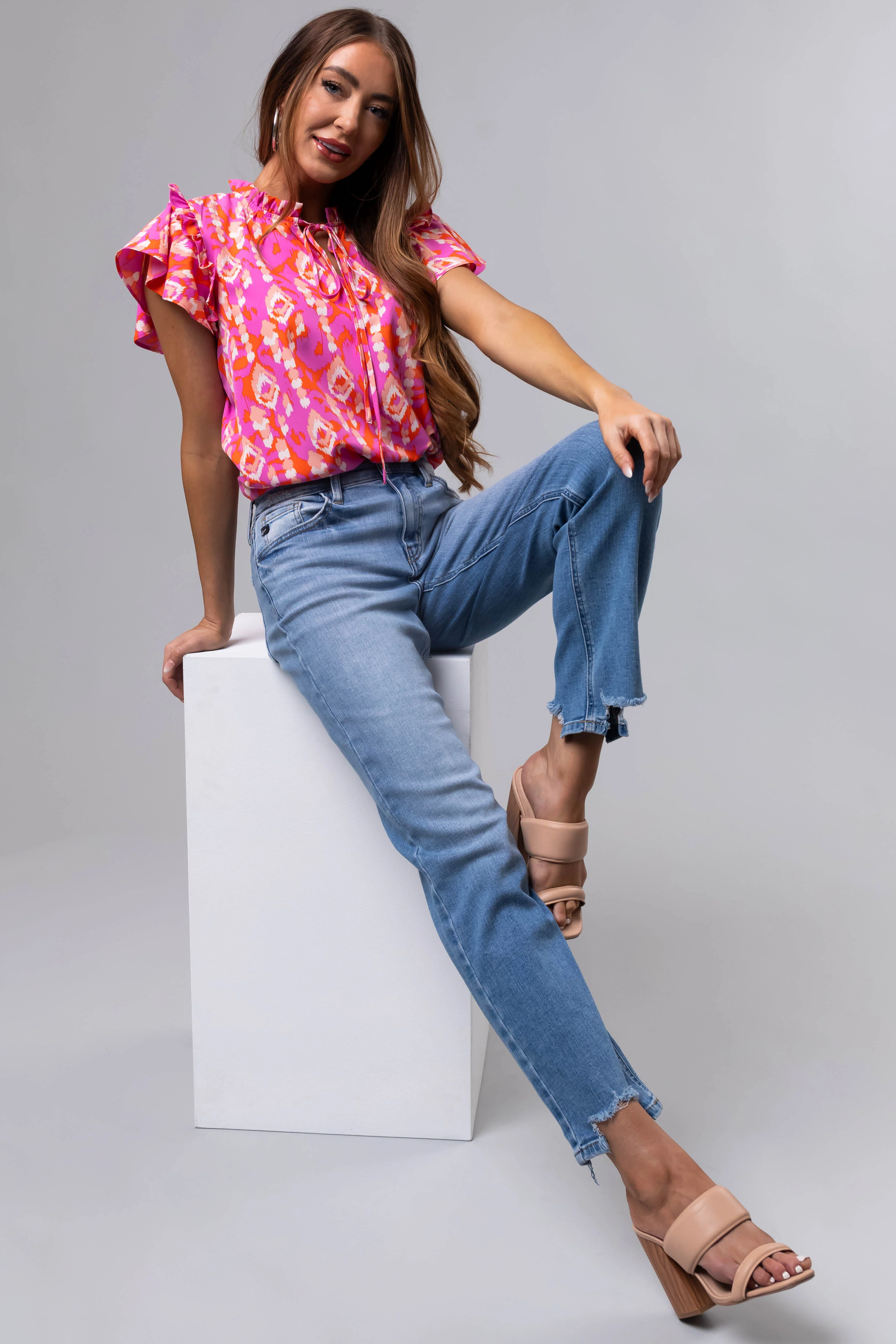 KanCan High Rise Straight Leg Jeans - LD SALE