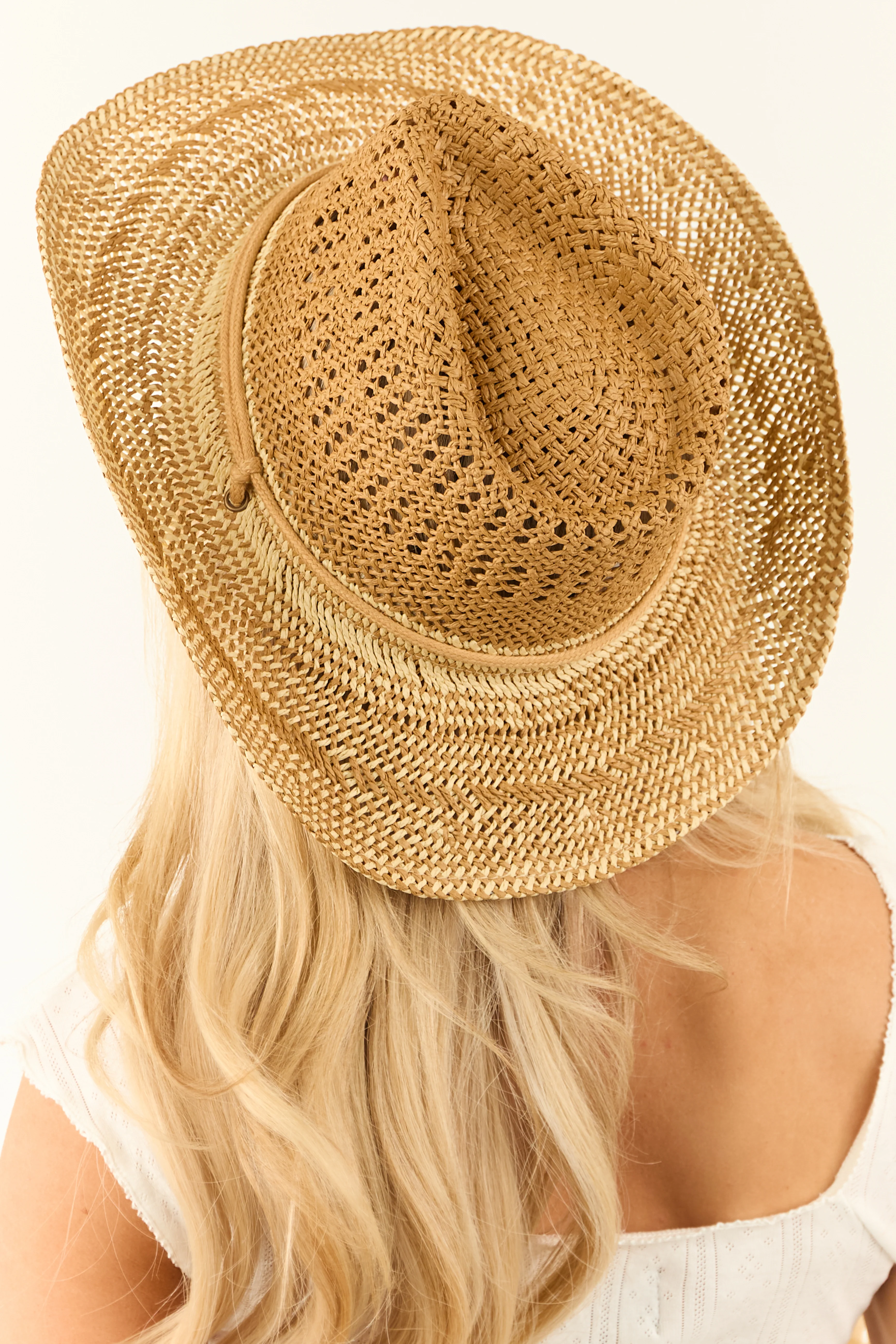 Brown Sugar and Buttercream Straw Cowboy Hat - LD SALE