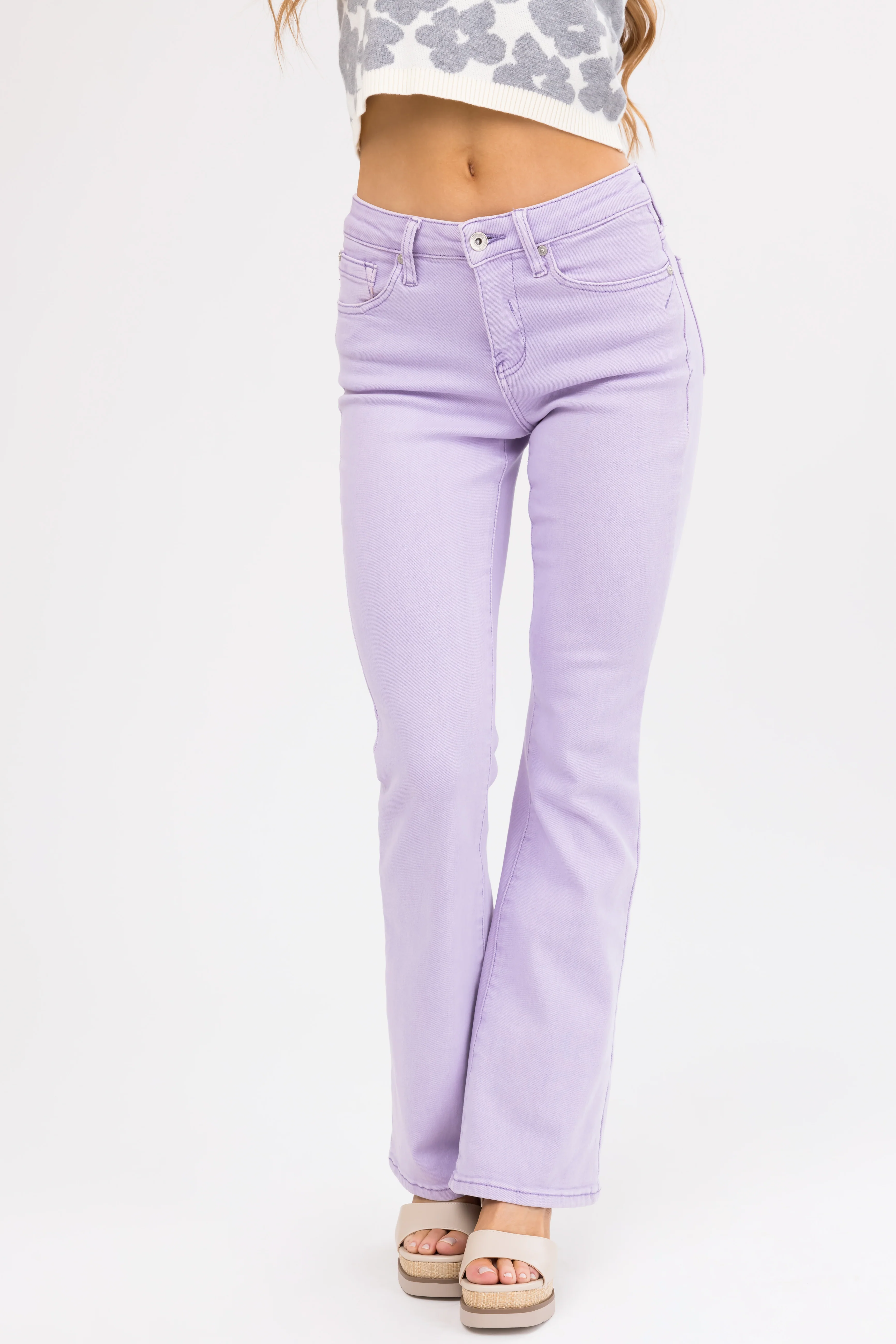 Special A Lavender Slim Bootcut Jeans - LD SALE