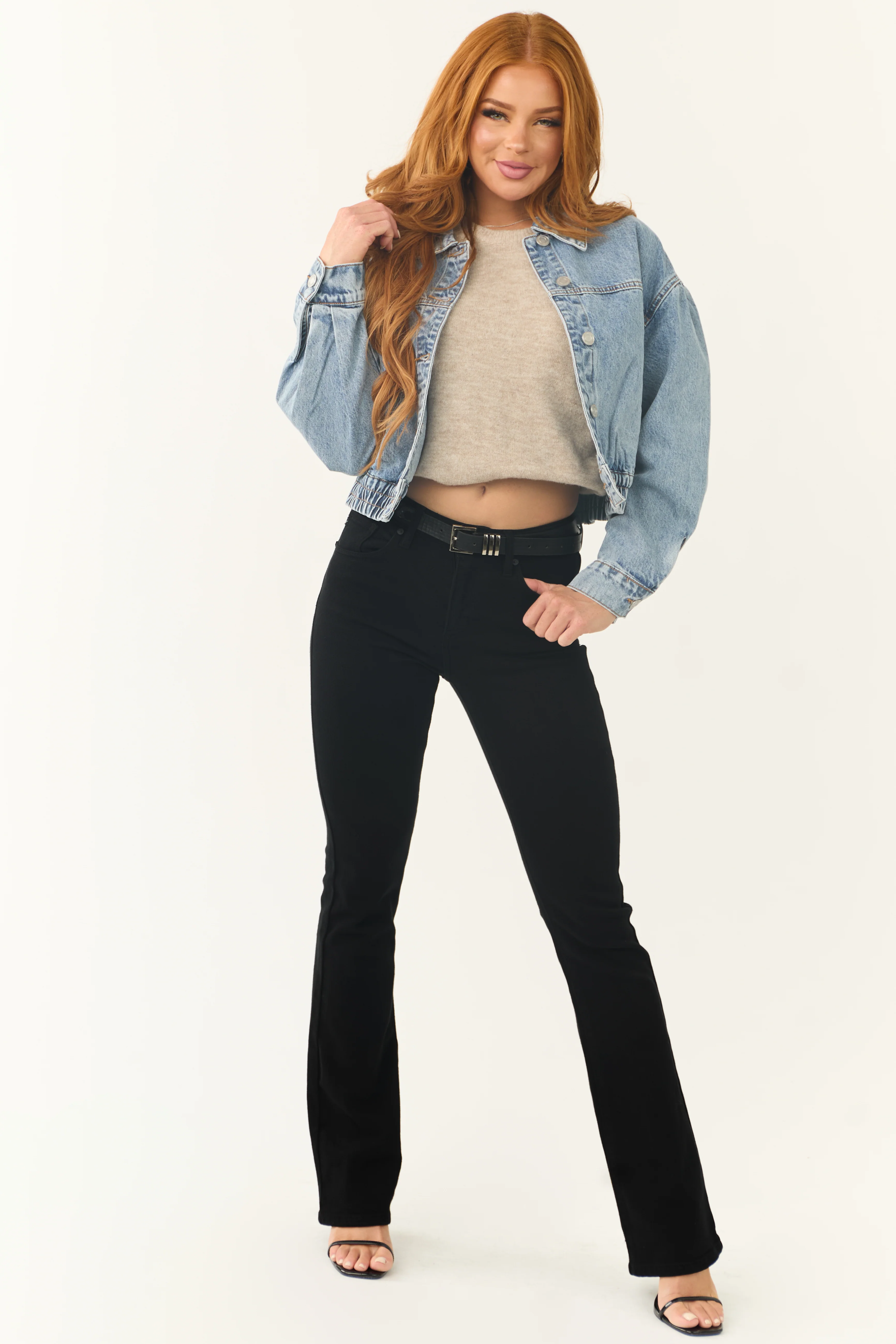 KanCan Black High Rise Bootcut Jeans - LD SALE