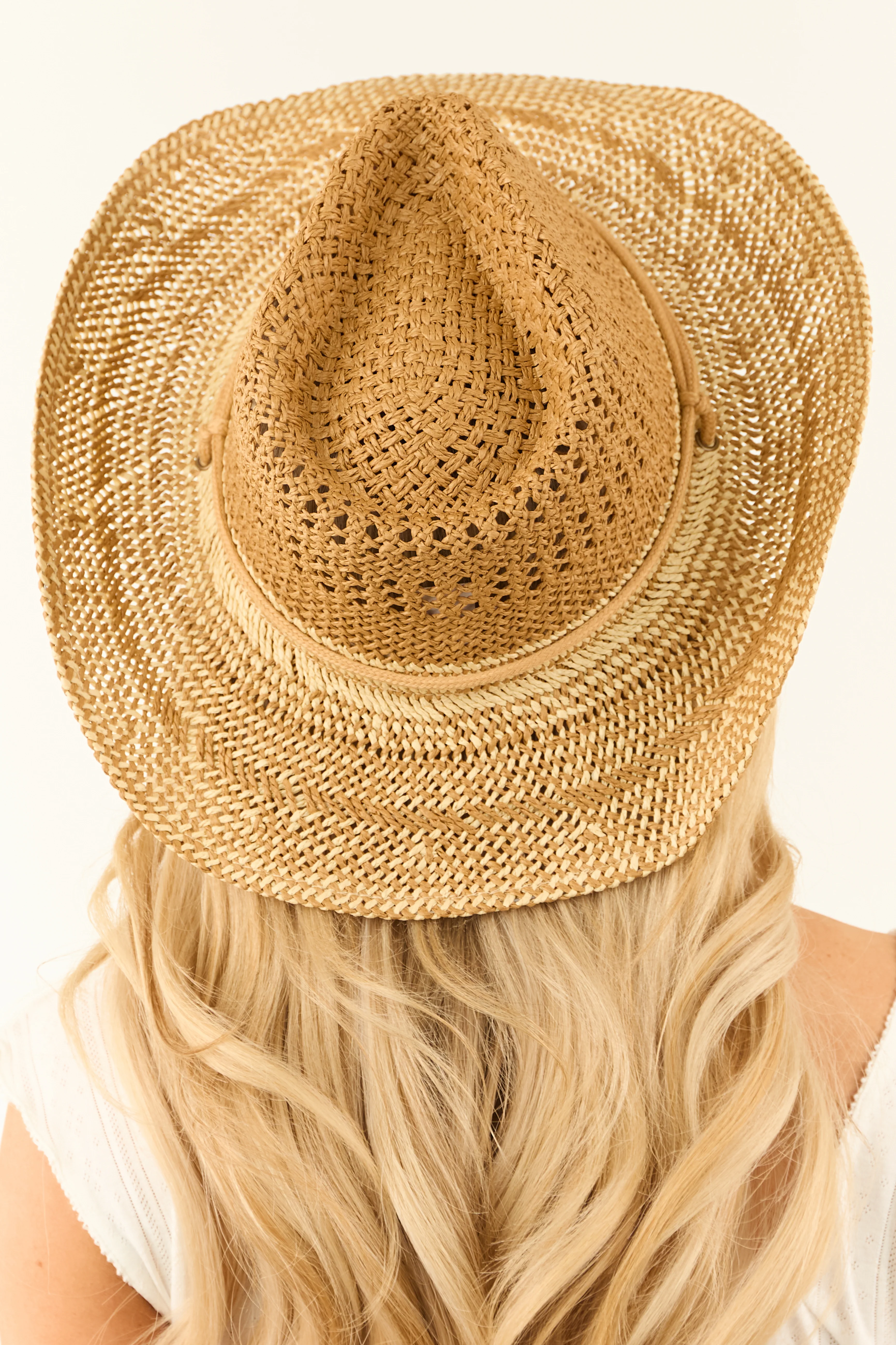 Brown Sugar and Buttercream Straw Cowboy Hat - LD SALE