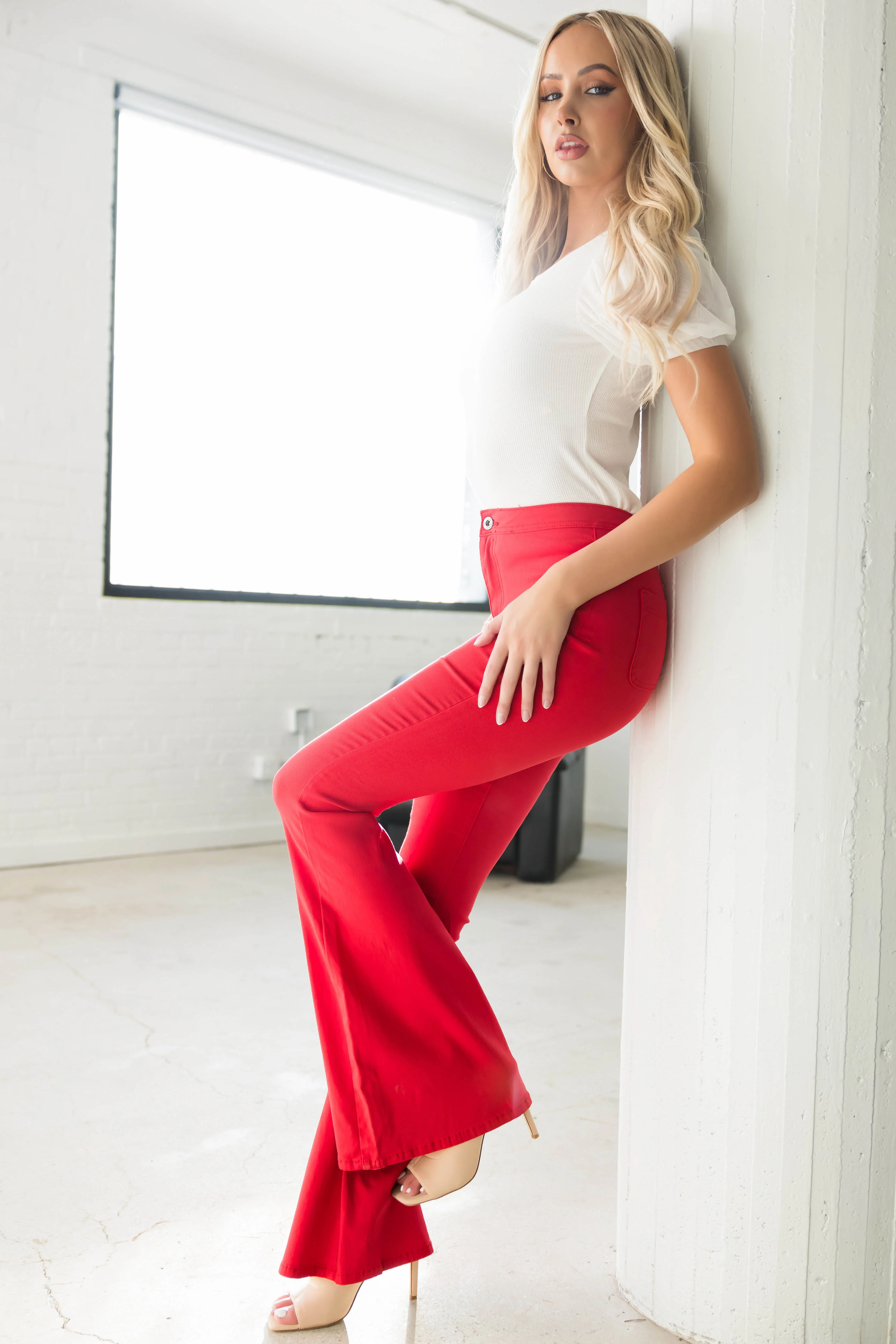 JC & JQ Bella Ruby Super Stretch Flare Jeans - LD SALE