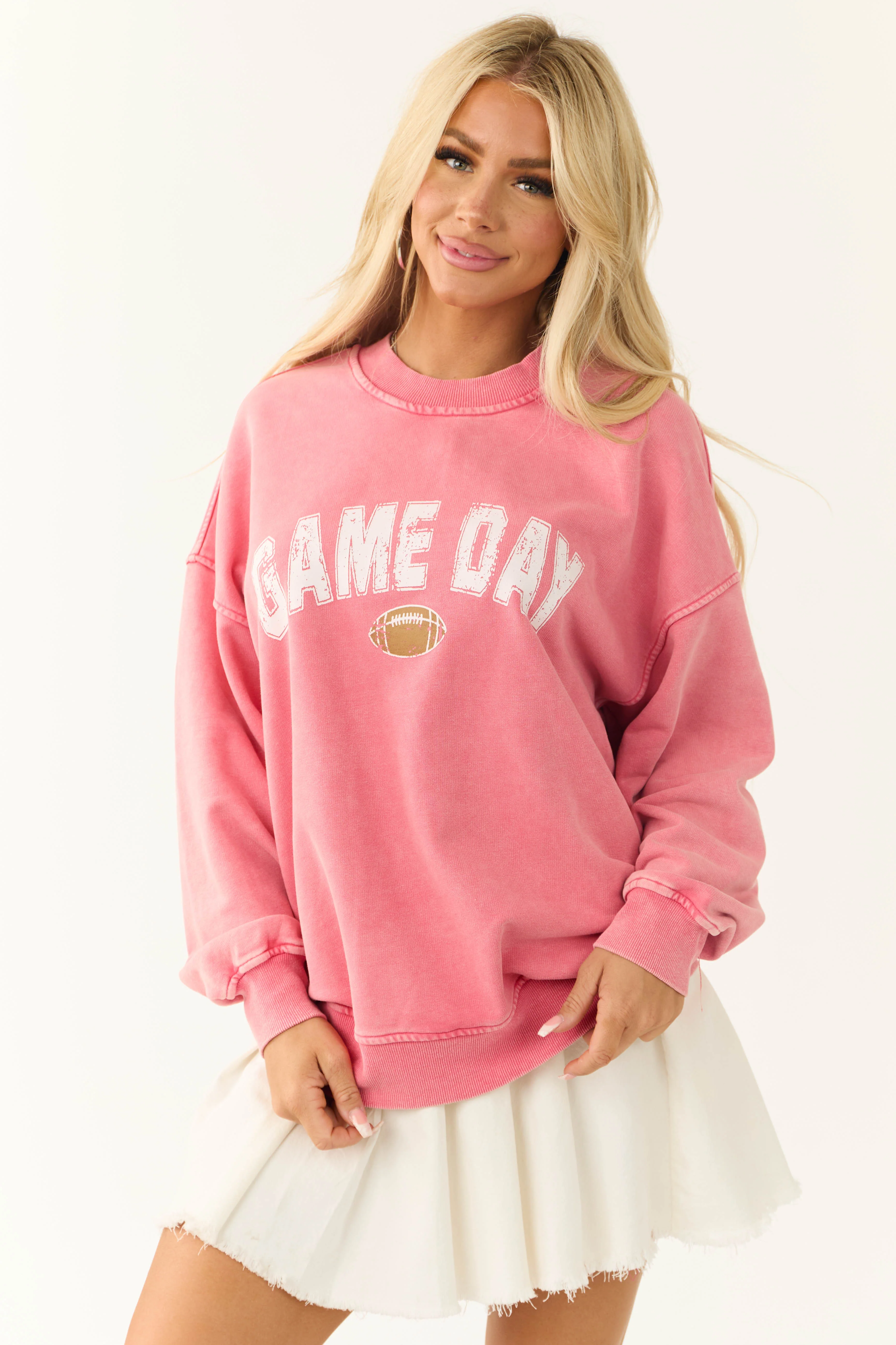 Punch 'Touch Down' Graphic Oversized Sweatshirt - LD SALE