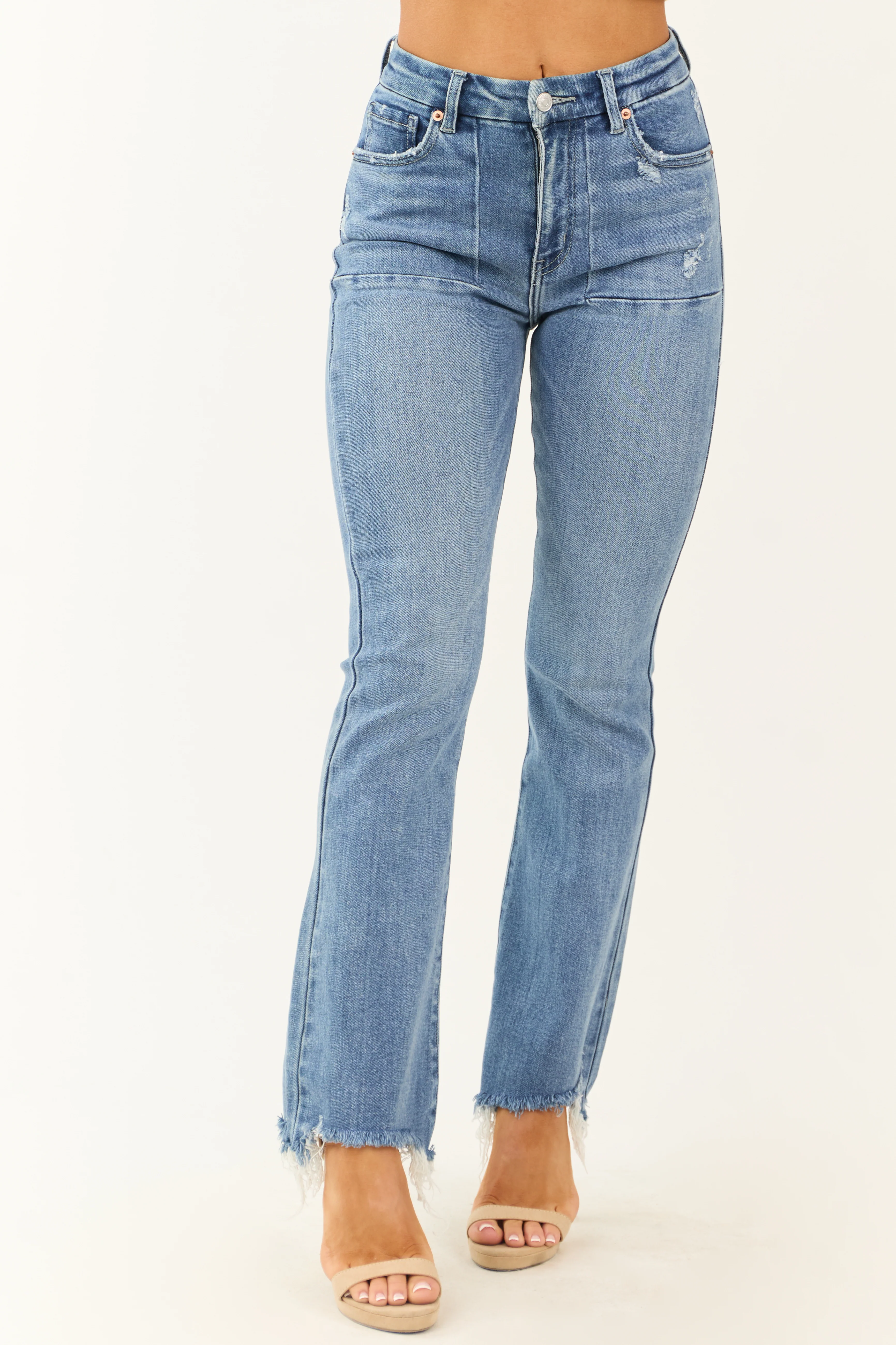Artemis Medium Wash High Rise Tummy Control Jeans - LD SALE