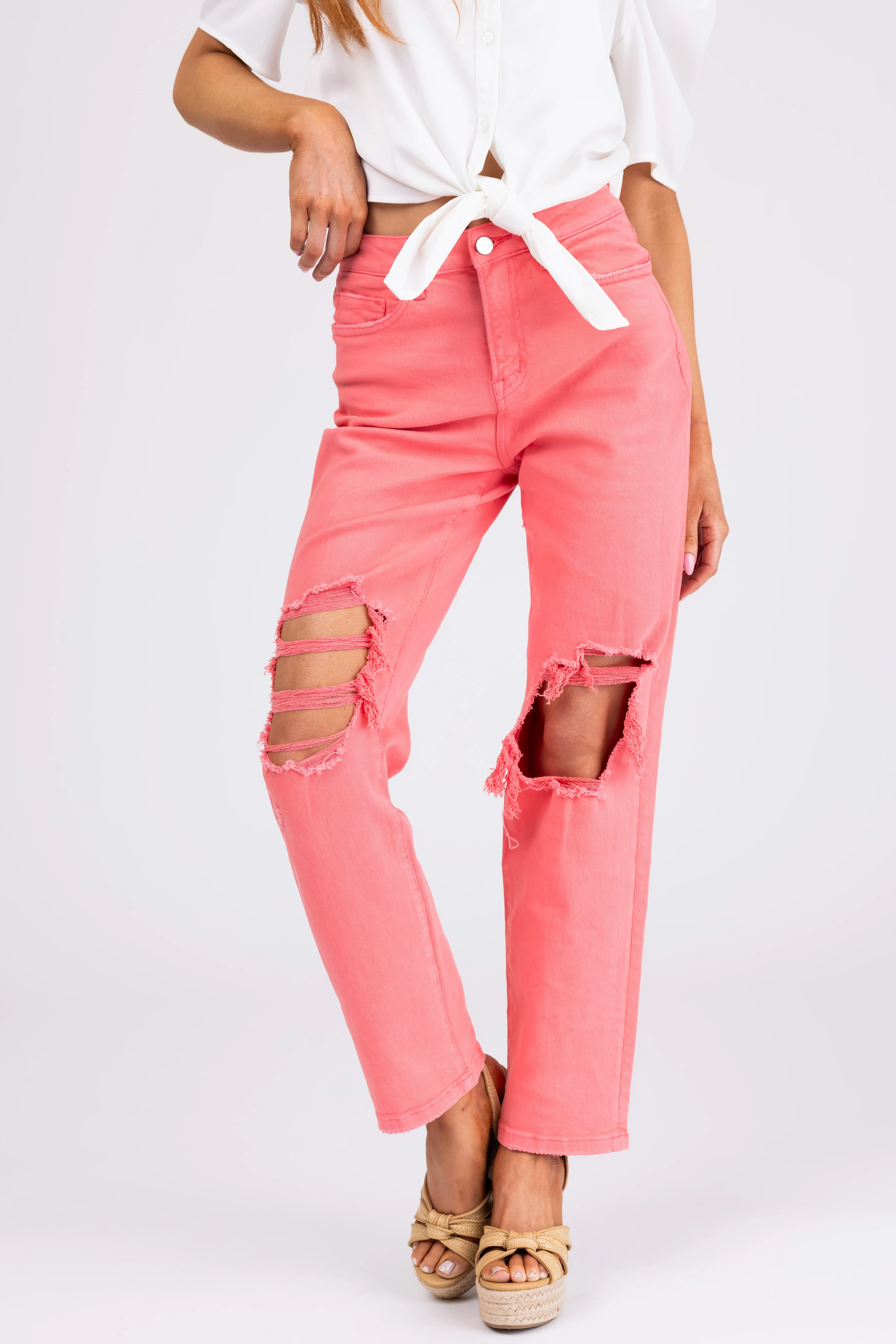 Mica Denim Bright Punch Straight Leg Jeans - LD SALE