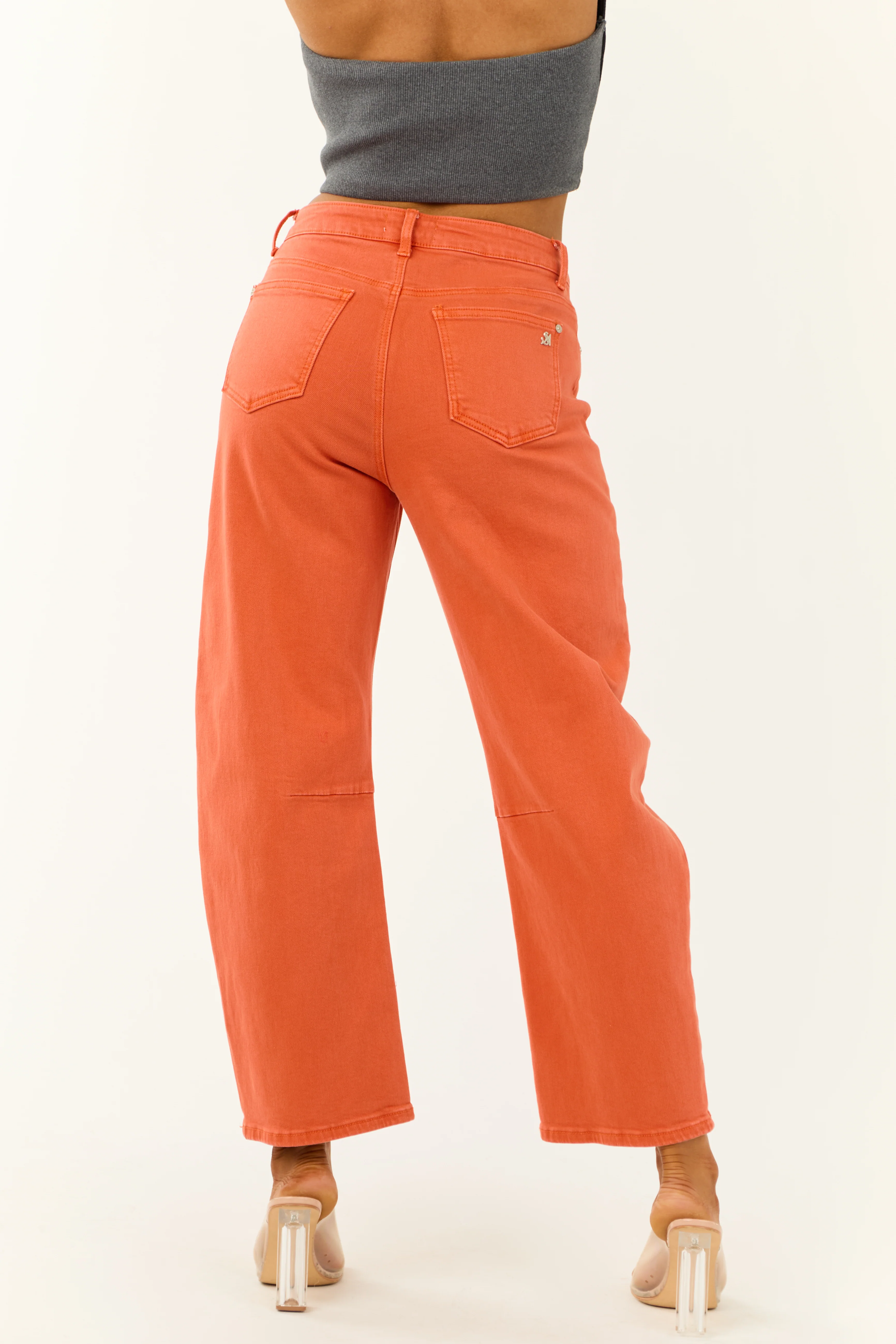 Special A Terracotta Wide Leg Barrel Jeans - LD SALE