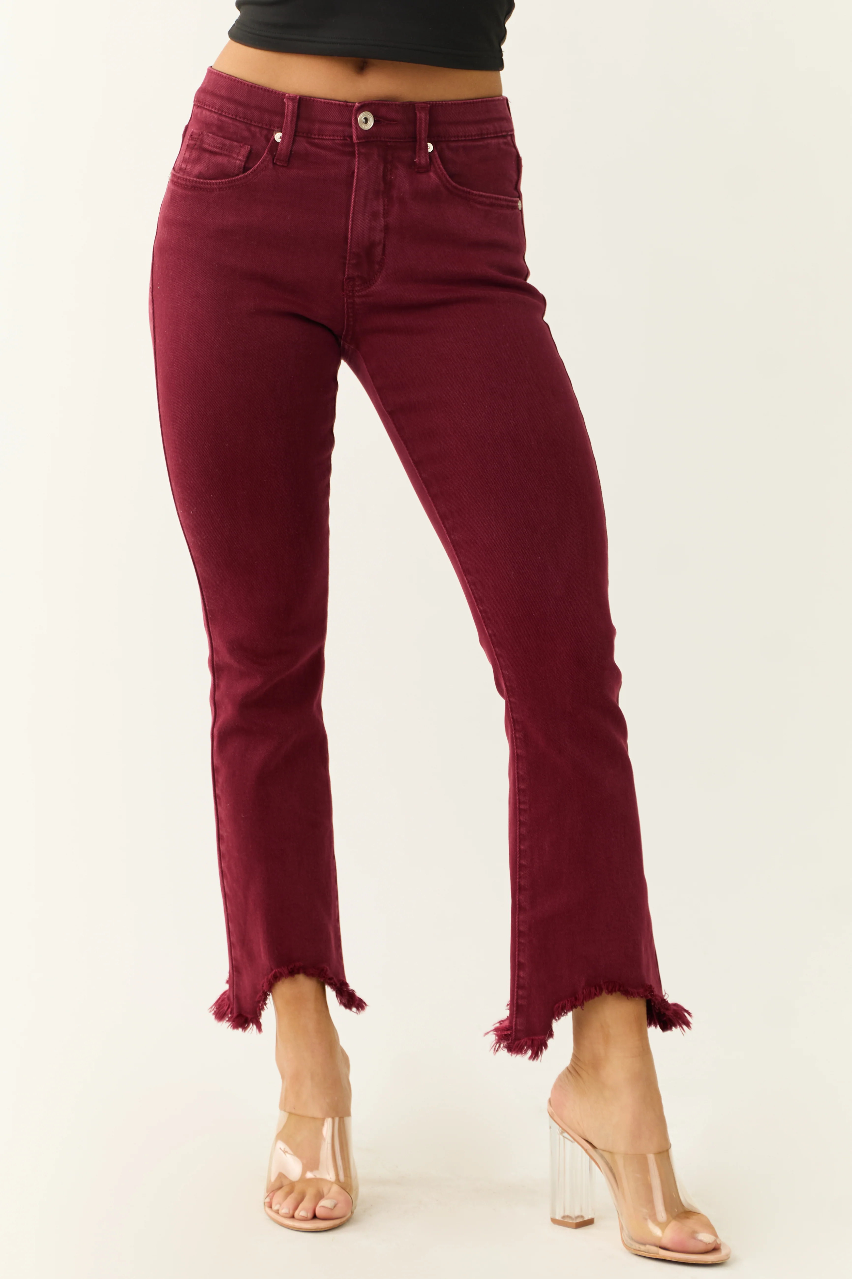 Special A Ruby Tummy Control Kick Flare Crop Jeans - LD SALE
